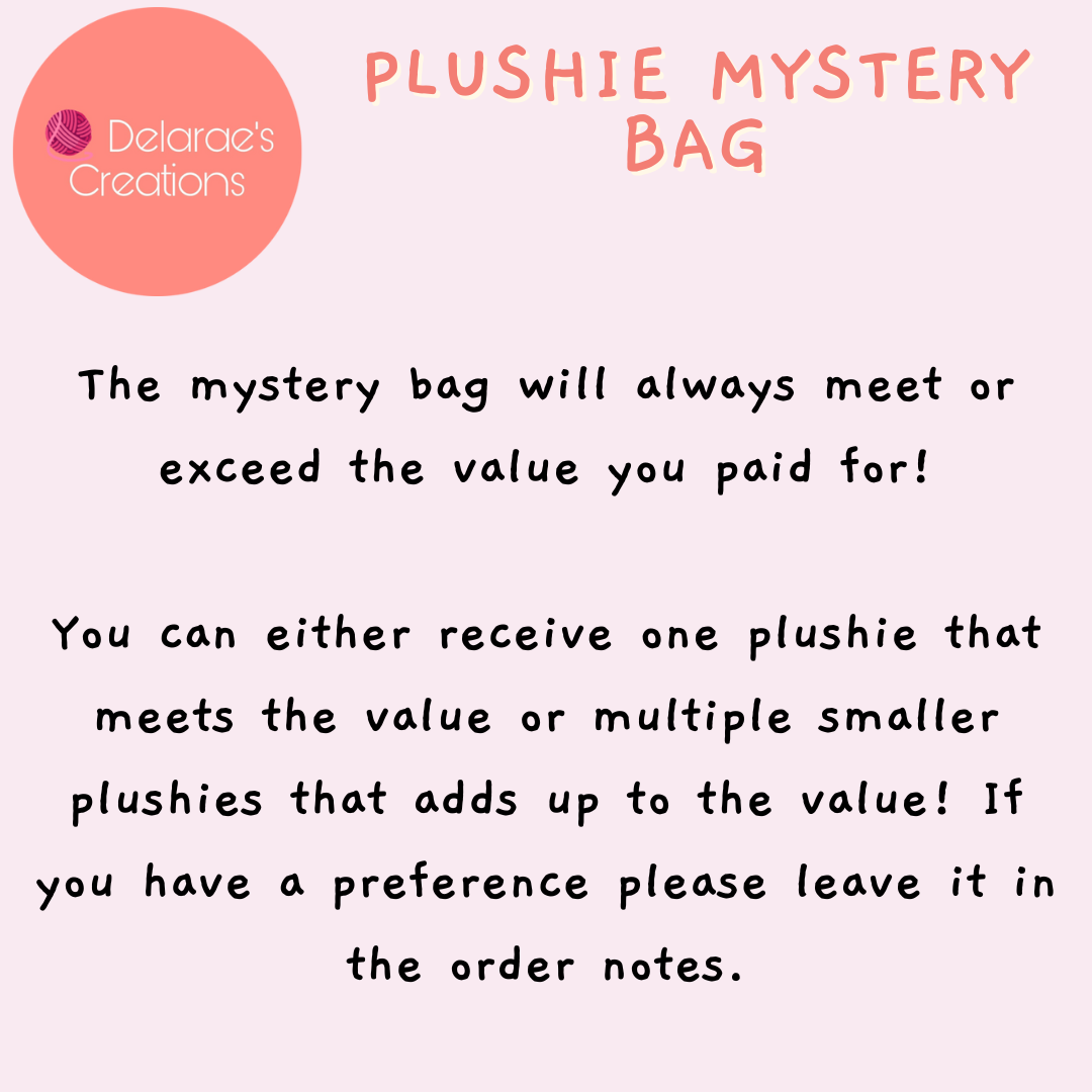 Crochet Plushie Mystery Bag Box / Surprise Plush