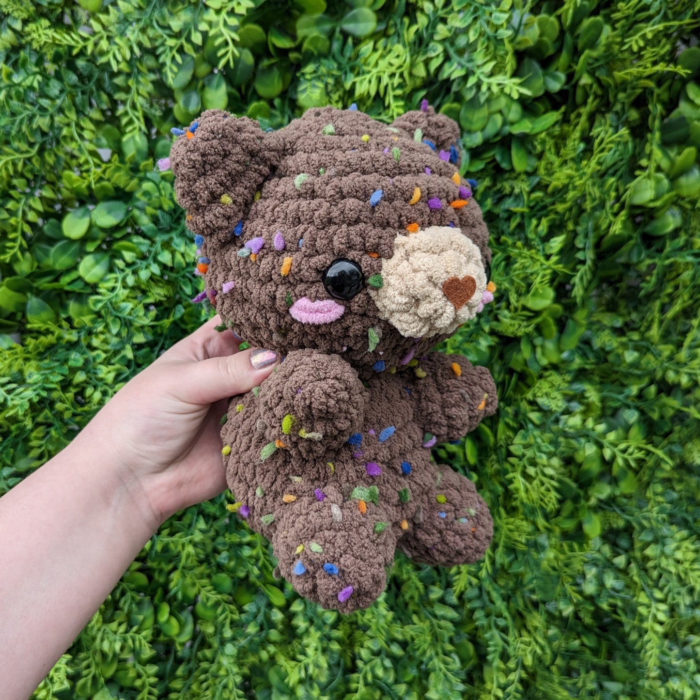 MADE TO ORDER Confetti Teddy Bear Crochet Plushie