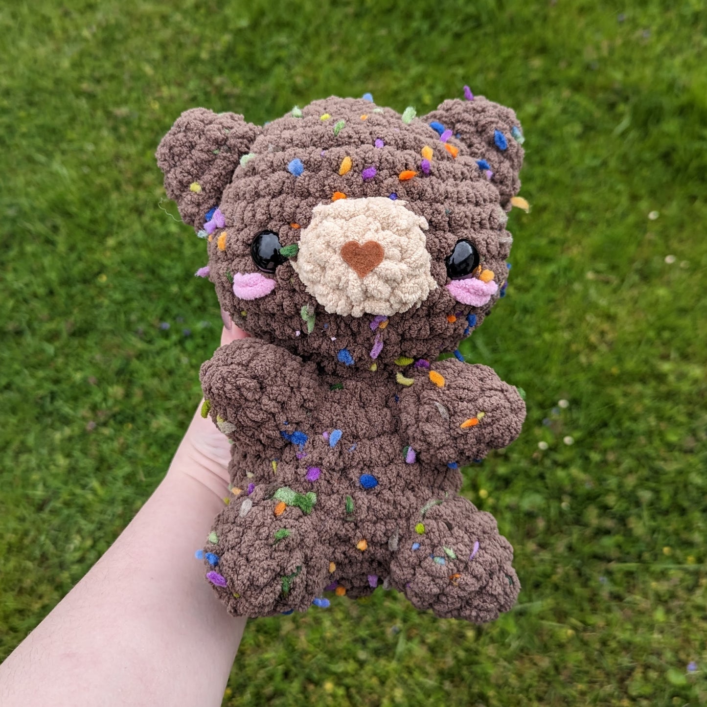 MADE TO ORDER Confetti Teddy Bear Crochet Plushie