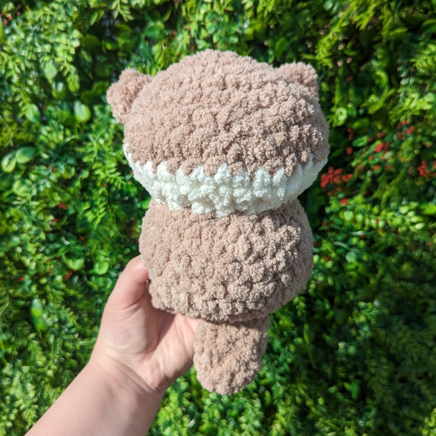 MADE TO ORDER Fuzzy Baby Sea Otter Holding Sea Shell or Star Crochet Plushie