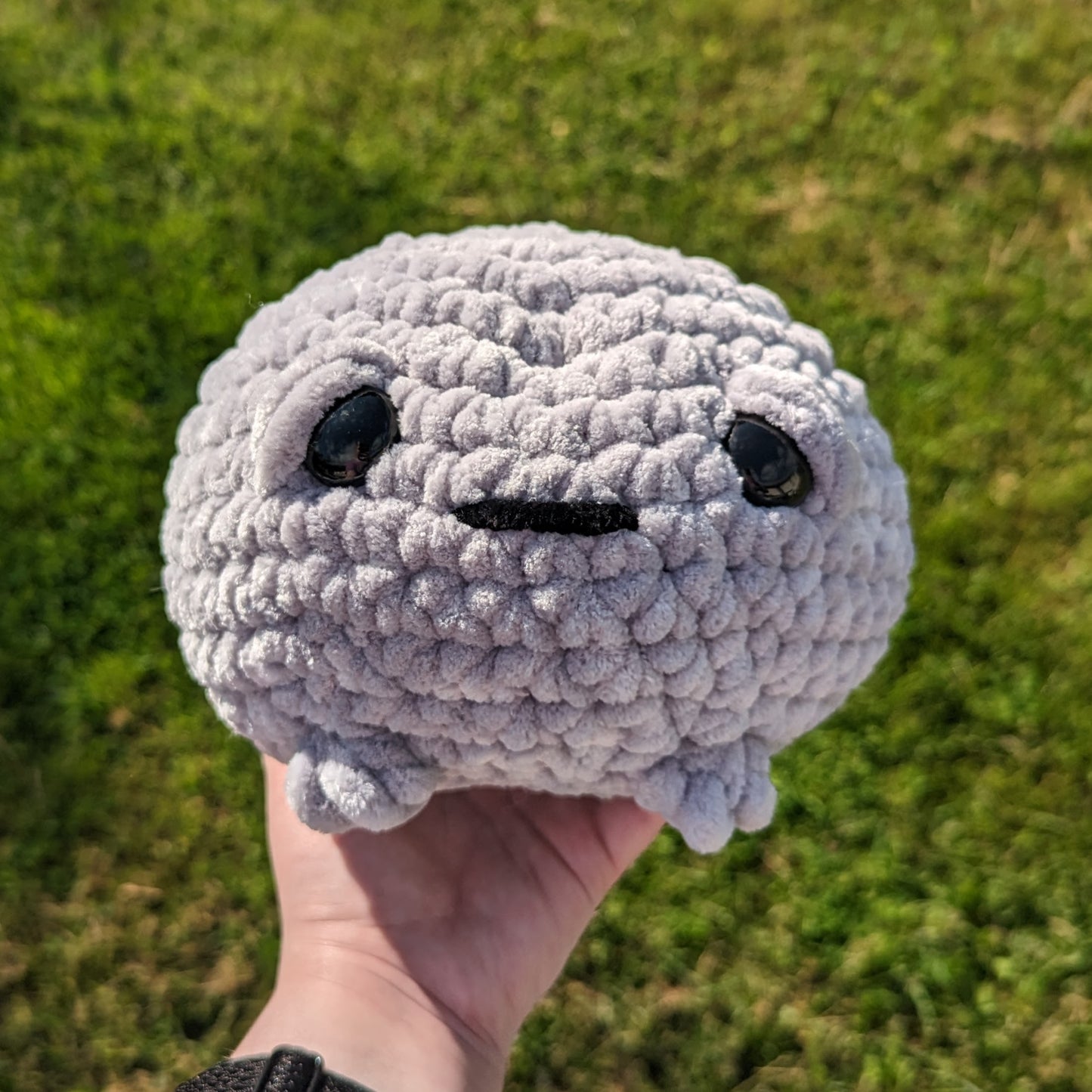MADE TO ORDER Jumbo Sad Grumpy Rain Frog Crochet Plushie