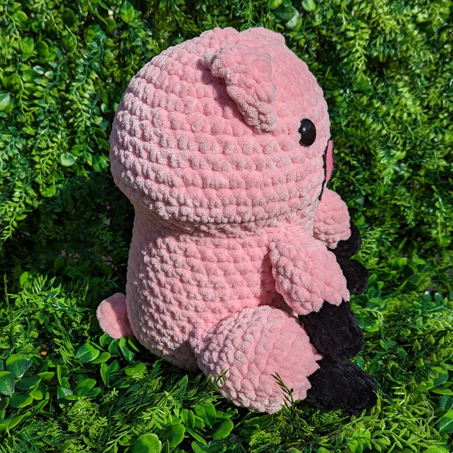 Jumbo Waddles el cerdo crochet peluche