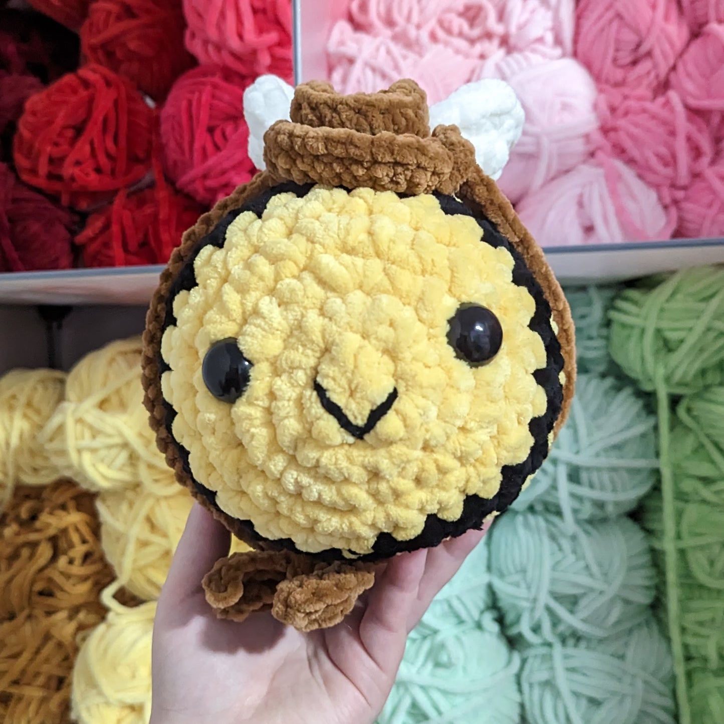 Patrón de crochet de abeja vaquera // ARTÍCULO NO FÍSICO