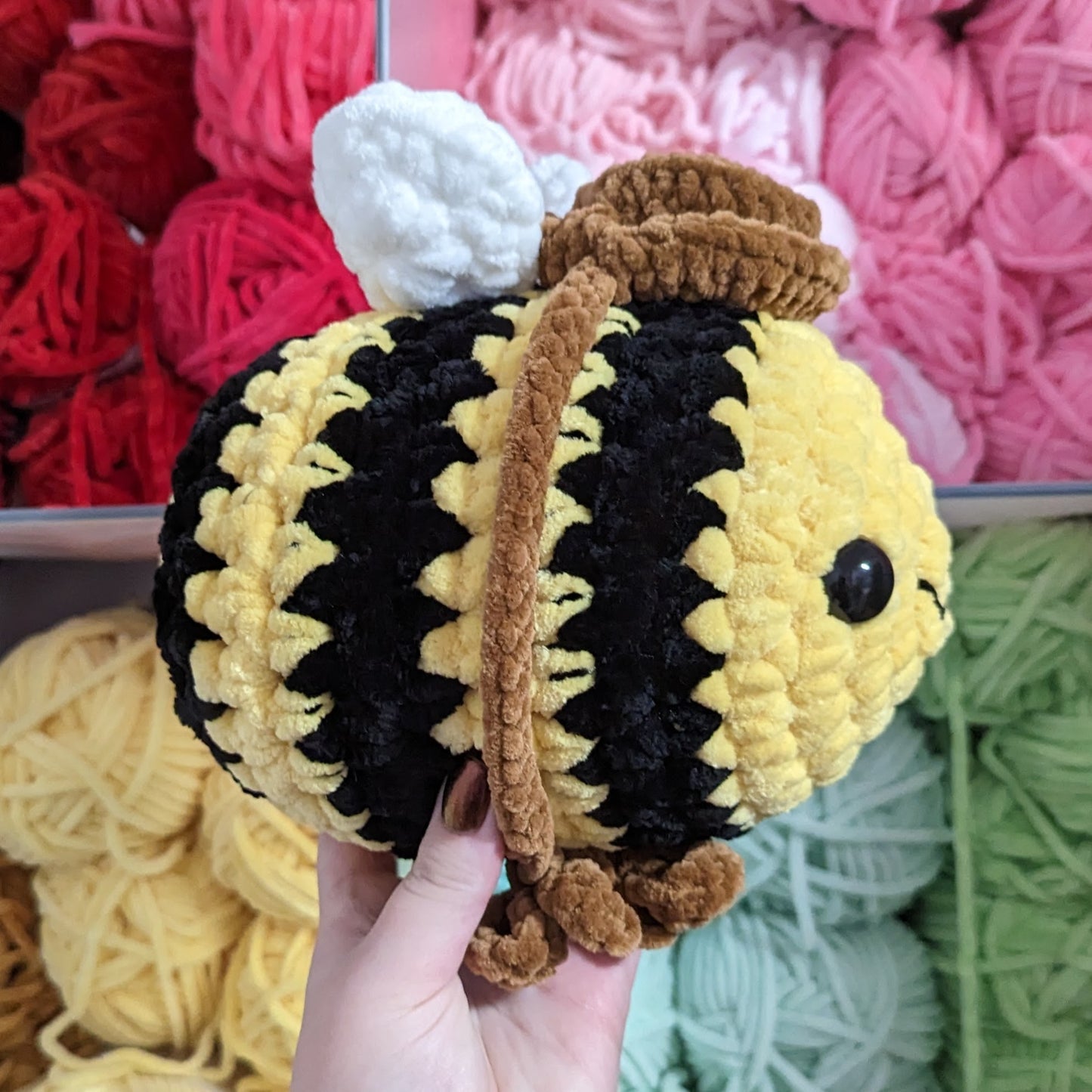 Patrón de crochet de abeja vaquera // ARTÍCULO NO FÍSICO