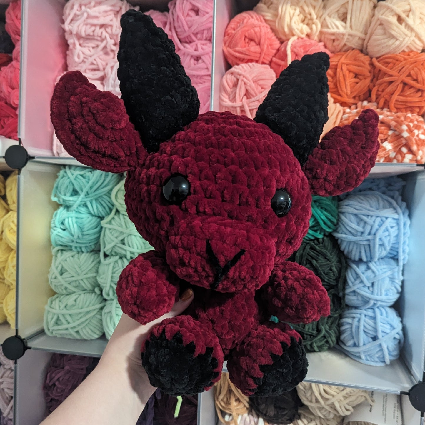 Jumbo Baby Baphomet Goat Crochet Plushie