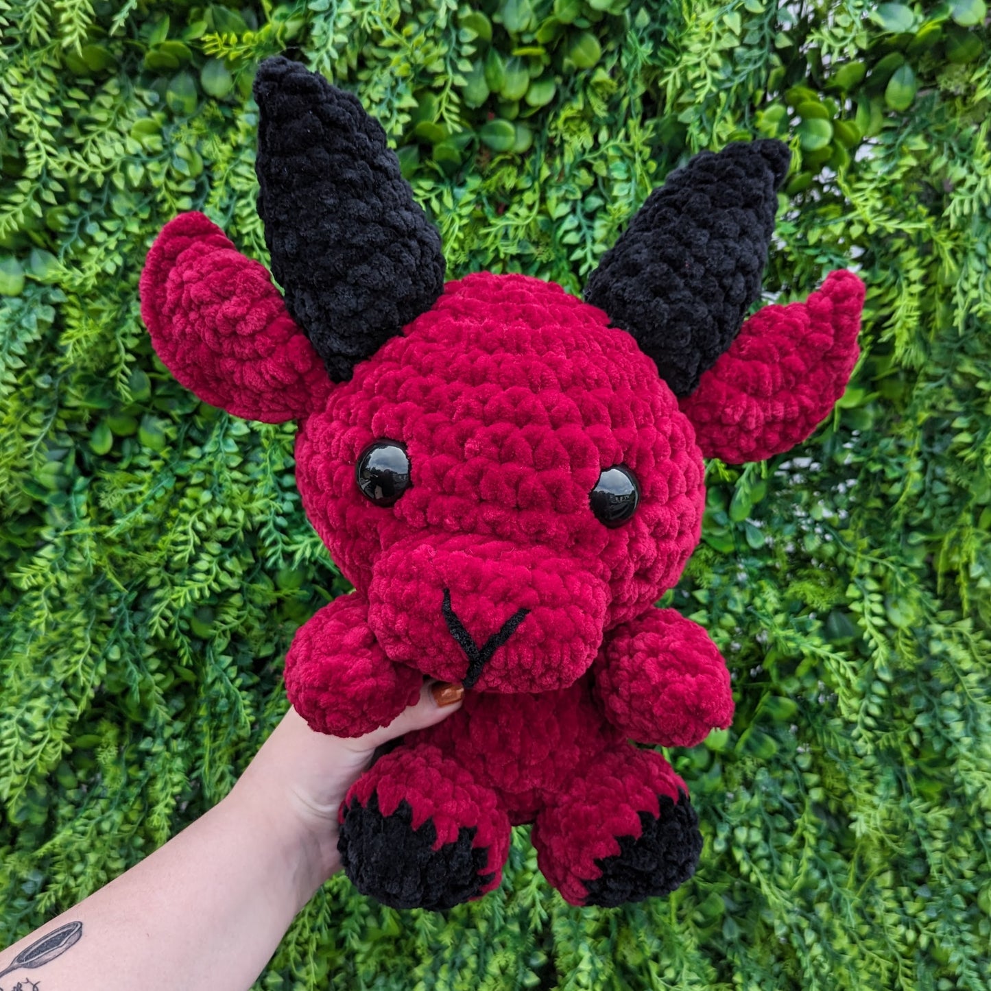 Jumbo Baby Baphomet Goat Crochet Plushie