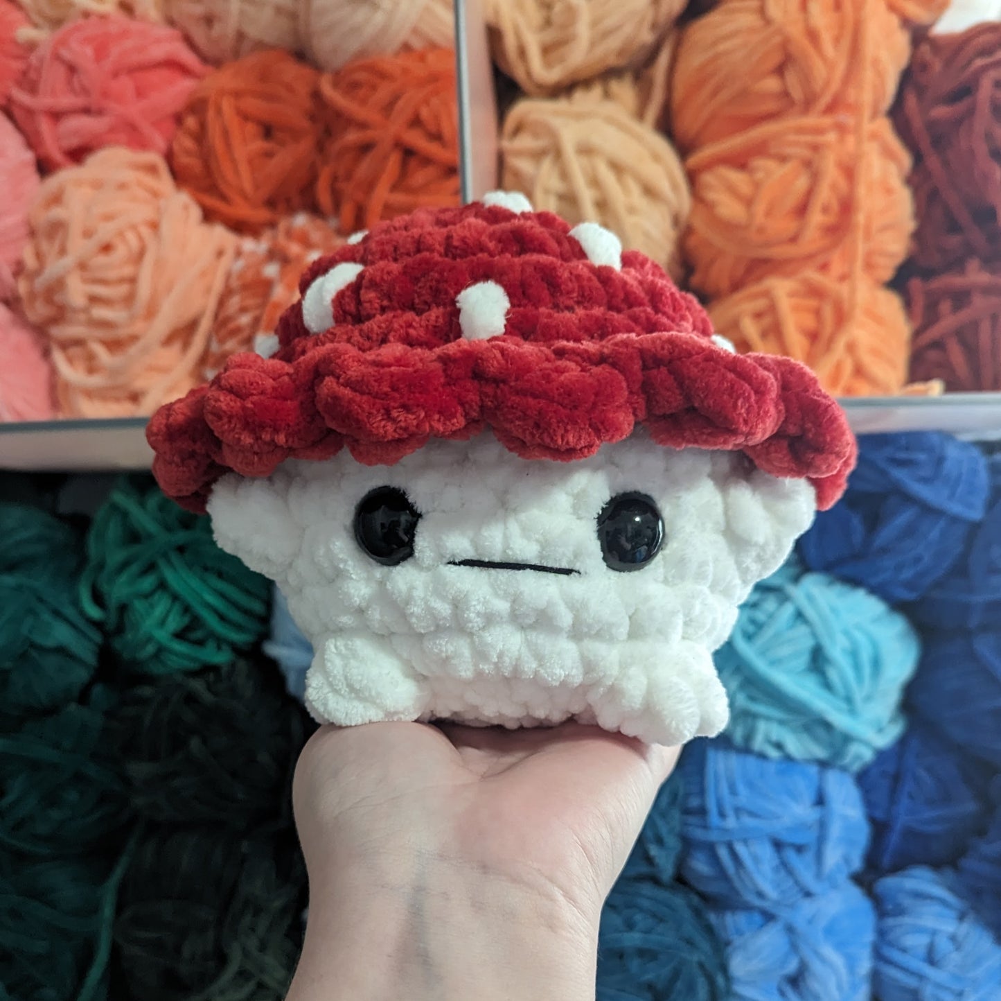 Jumbo Chunky Mushroom Crochet Plushie