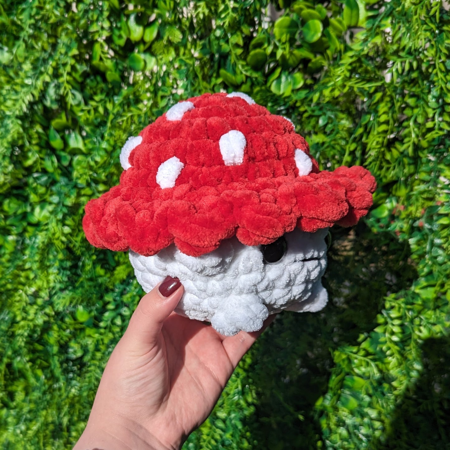 Jumbo Chunky Mushroom Crochet Plushie