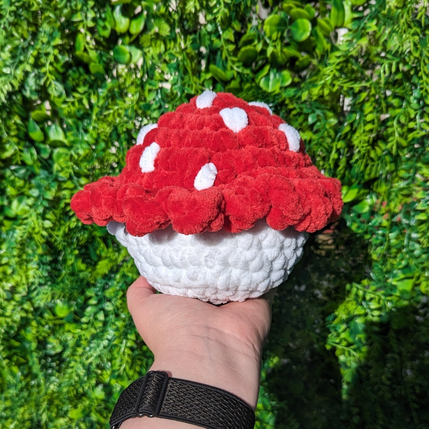 Jumbo Chunky Mushroom Crochet Plushie