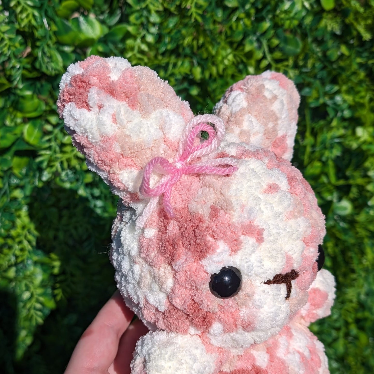 Pink Baby Bunny Crochet Plushie