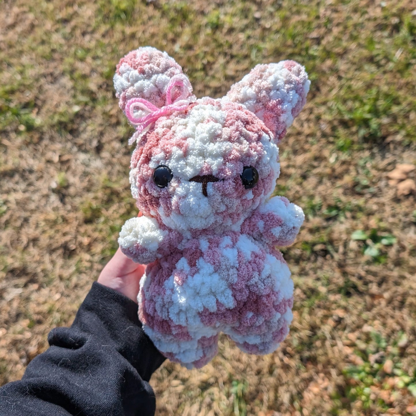 Pink Baby Bunny Crochet Plushie
