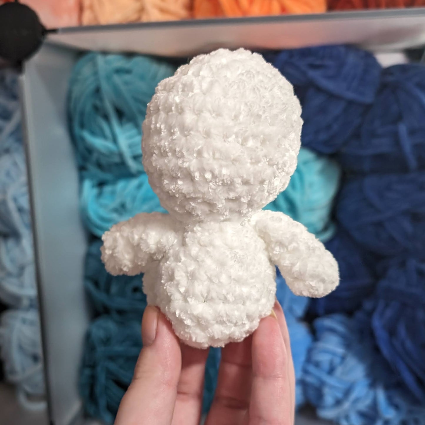 MADE TO ORDER Mini Velvet Kodama Tree Spirit Crochet Plushie