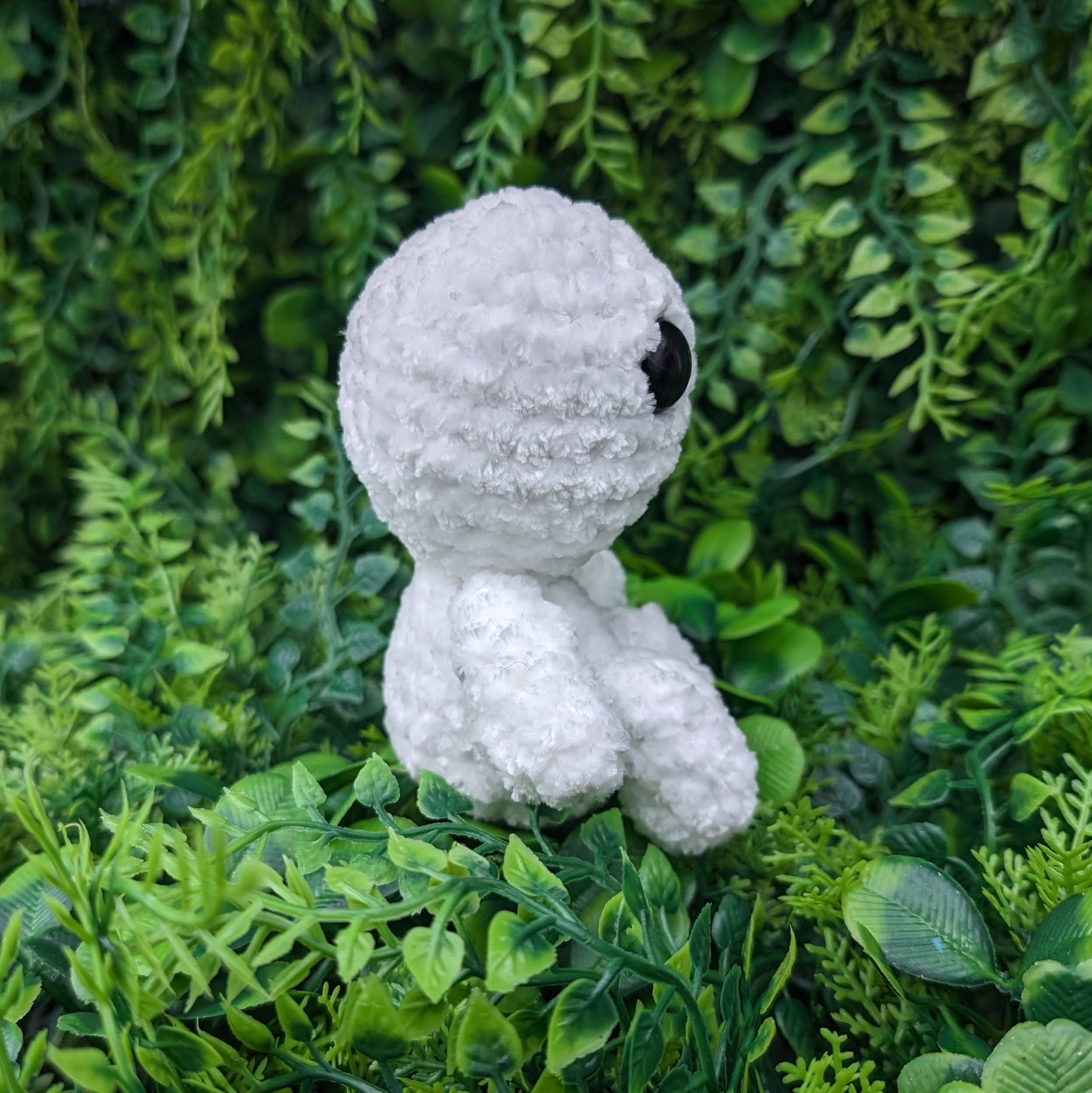 MADE TO ORDER Mini Velvet Kodama Tree Spirit Crochet Plushie