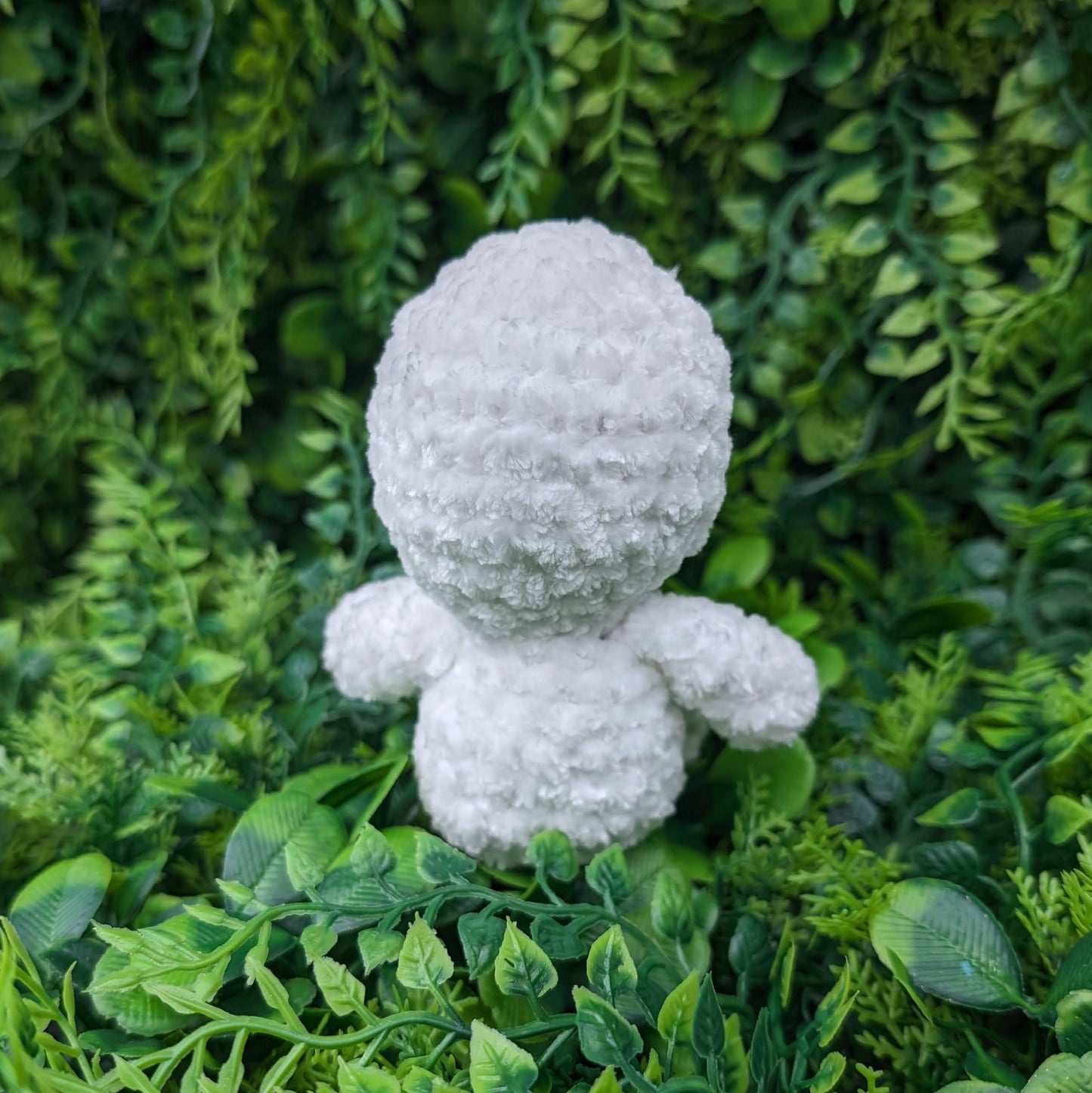 MADE TO ORDER Mini Velvet Kodama Tree Spirit Crochet Plushie