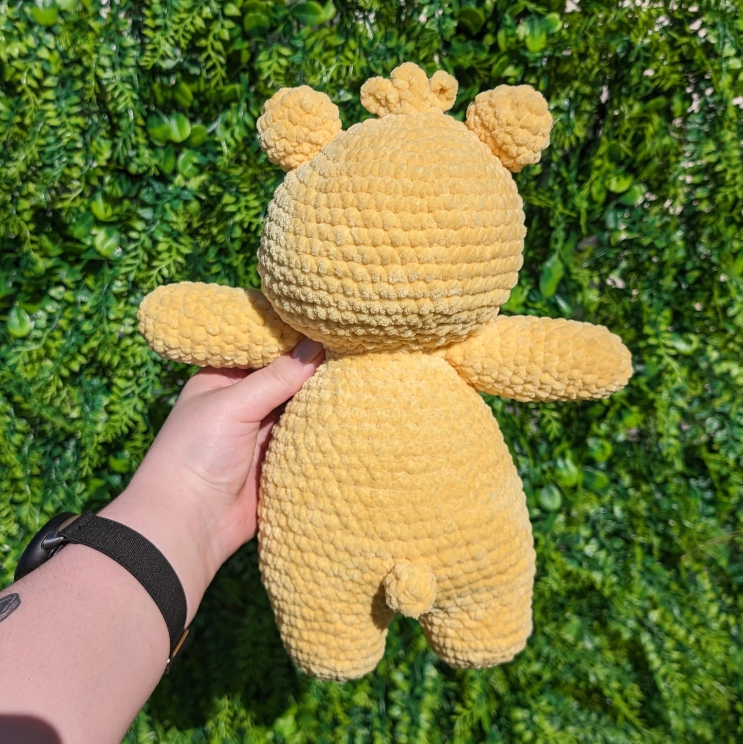 Yellow Stoney Bear Crochet Plushie