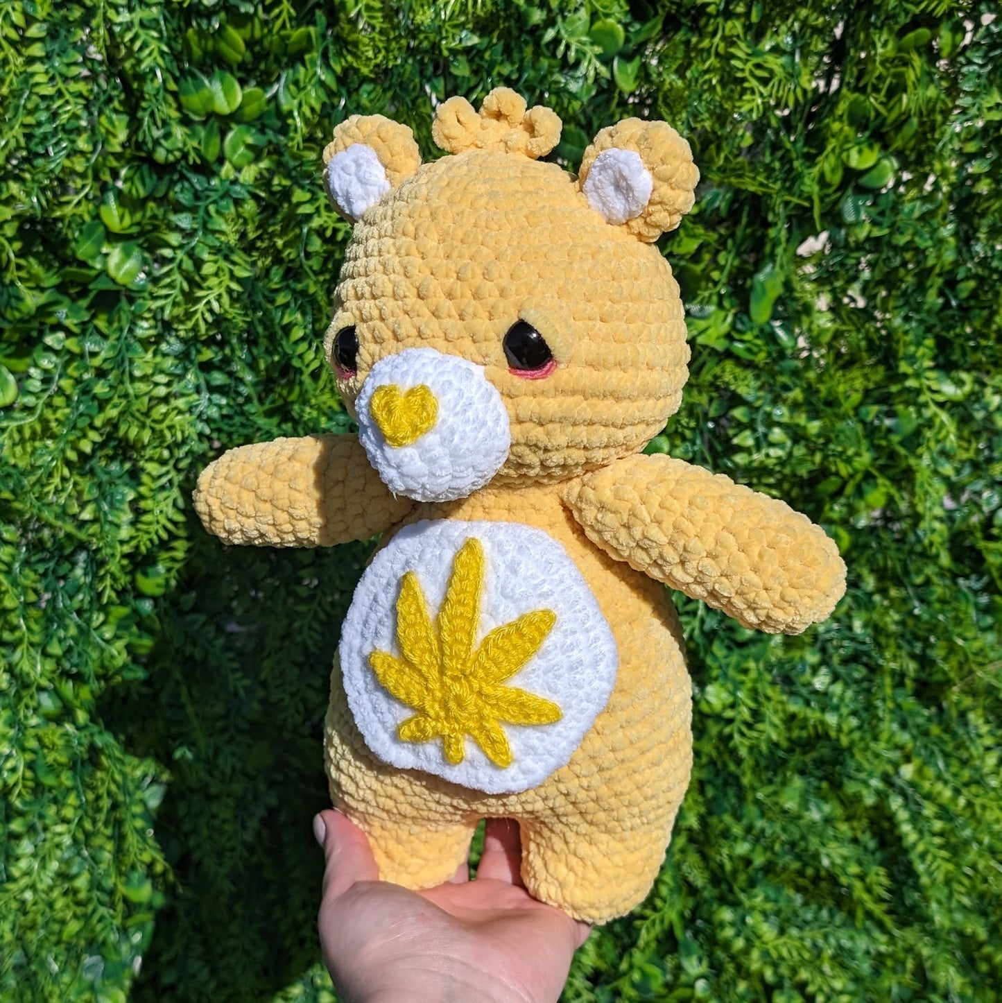 Yellow Stoney Bear Crochet Plushie