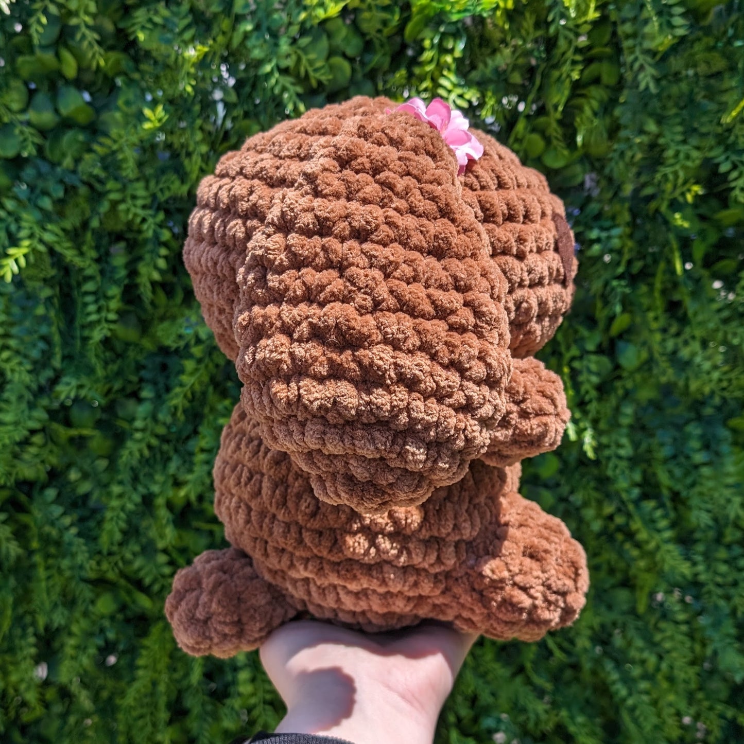 MADE TO ORDER Jumbo Kawaii Japanese Brown Puppy Dog Bunny Crochet Plushie