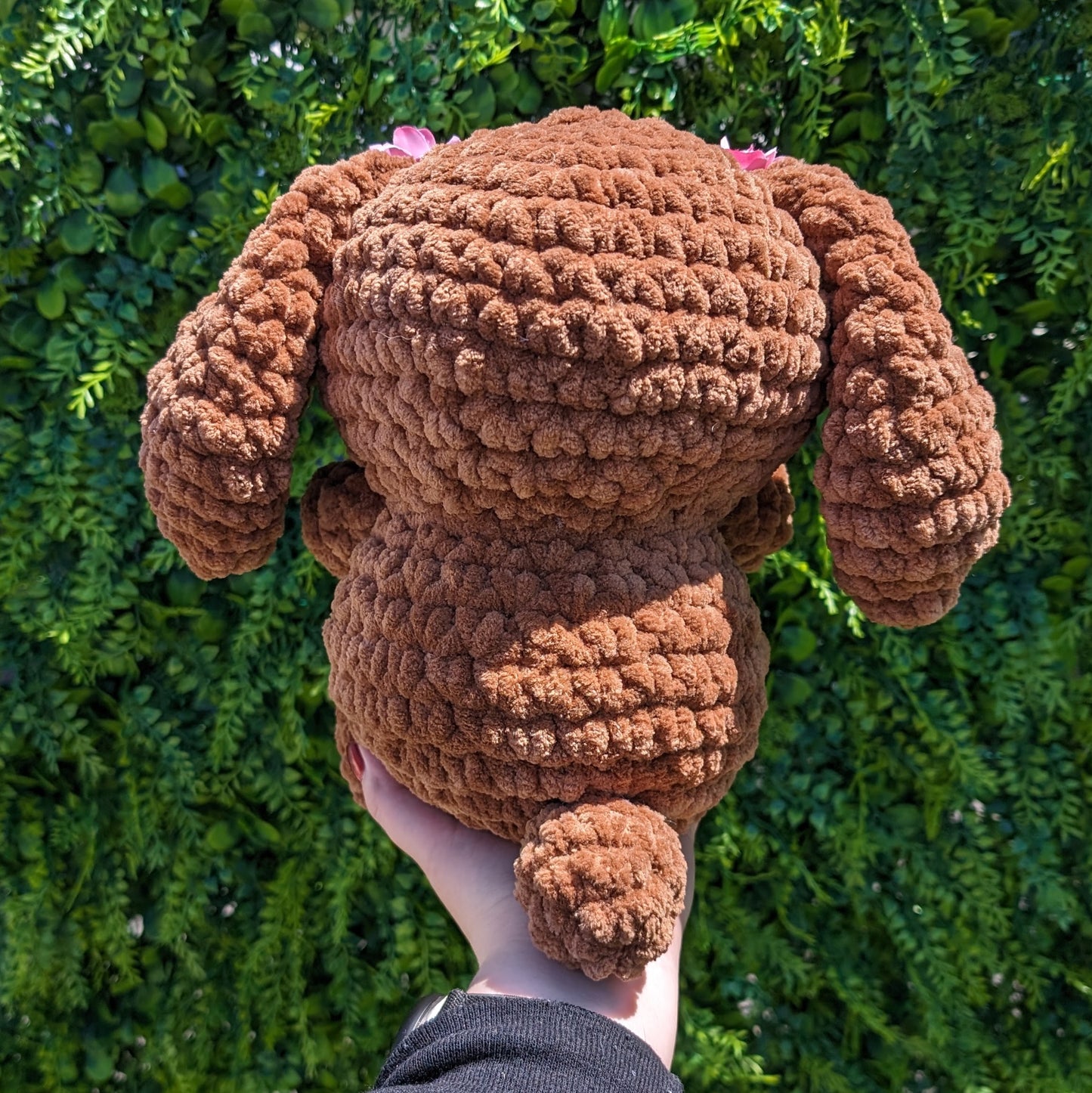 MADE TO ORDER Jumbo Kawaii Japanese Brown Puppy Dog Bunny Crochet Plushie