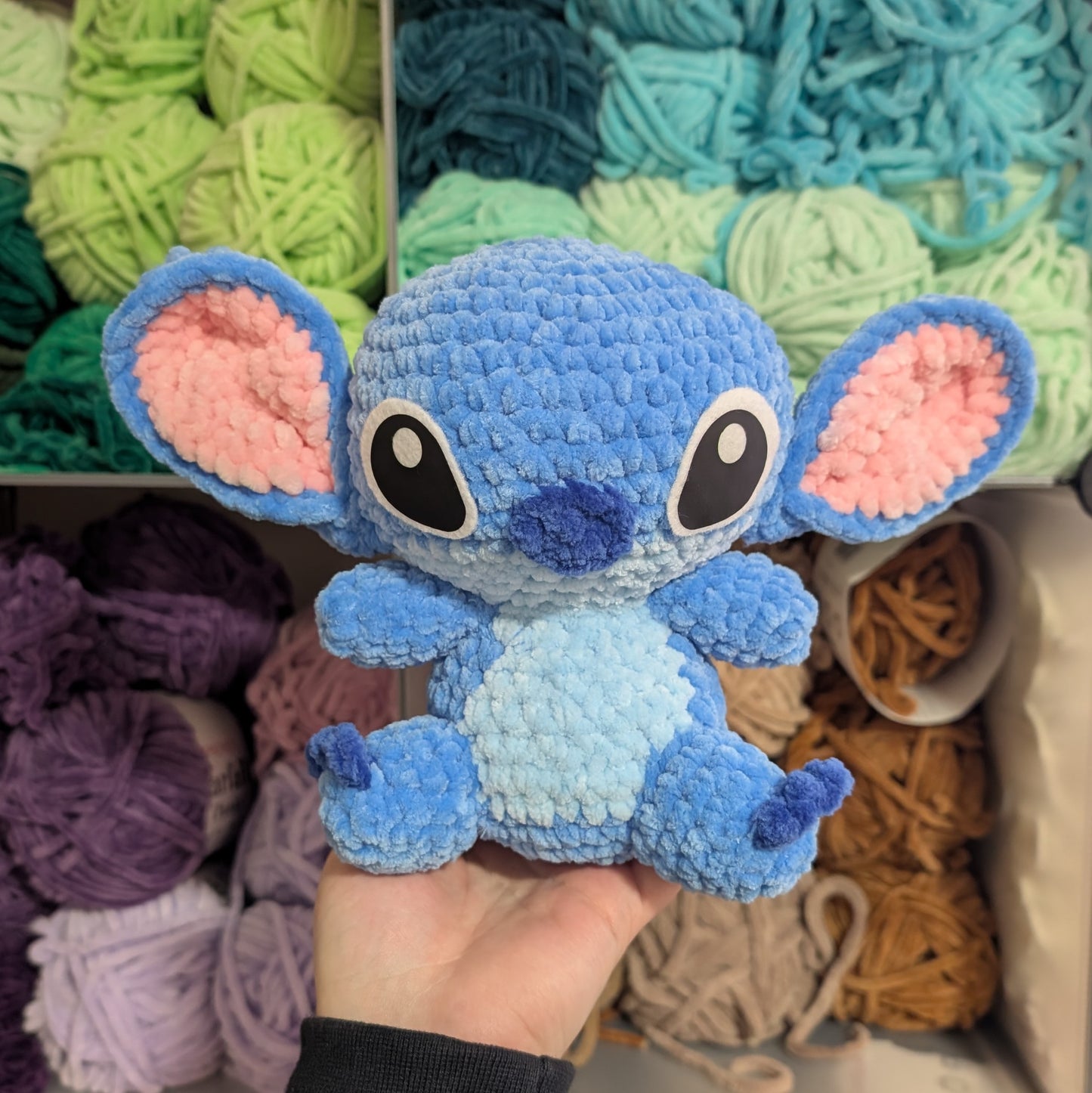 Blue Alien Family Friend Crochet Plushie