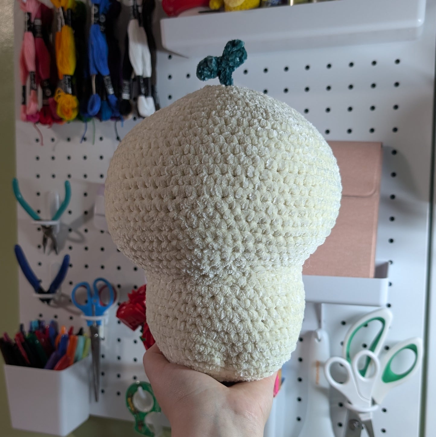 Velvet Sunflower Sprout Boy Crochet Plushie