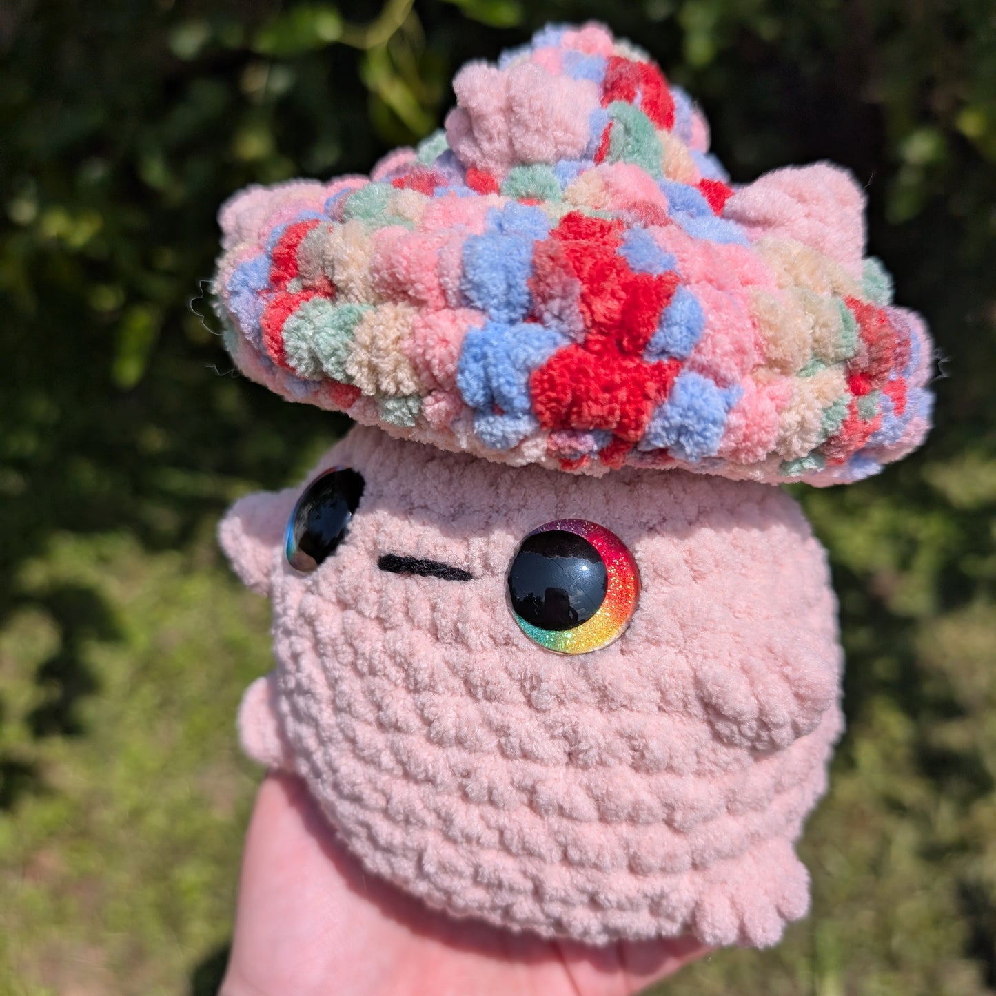 Muted Pink Chunky Mushroom Pal Crochet Plushie