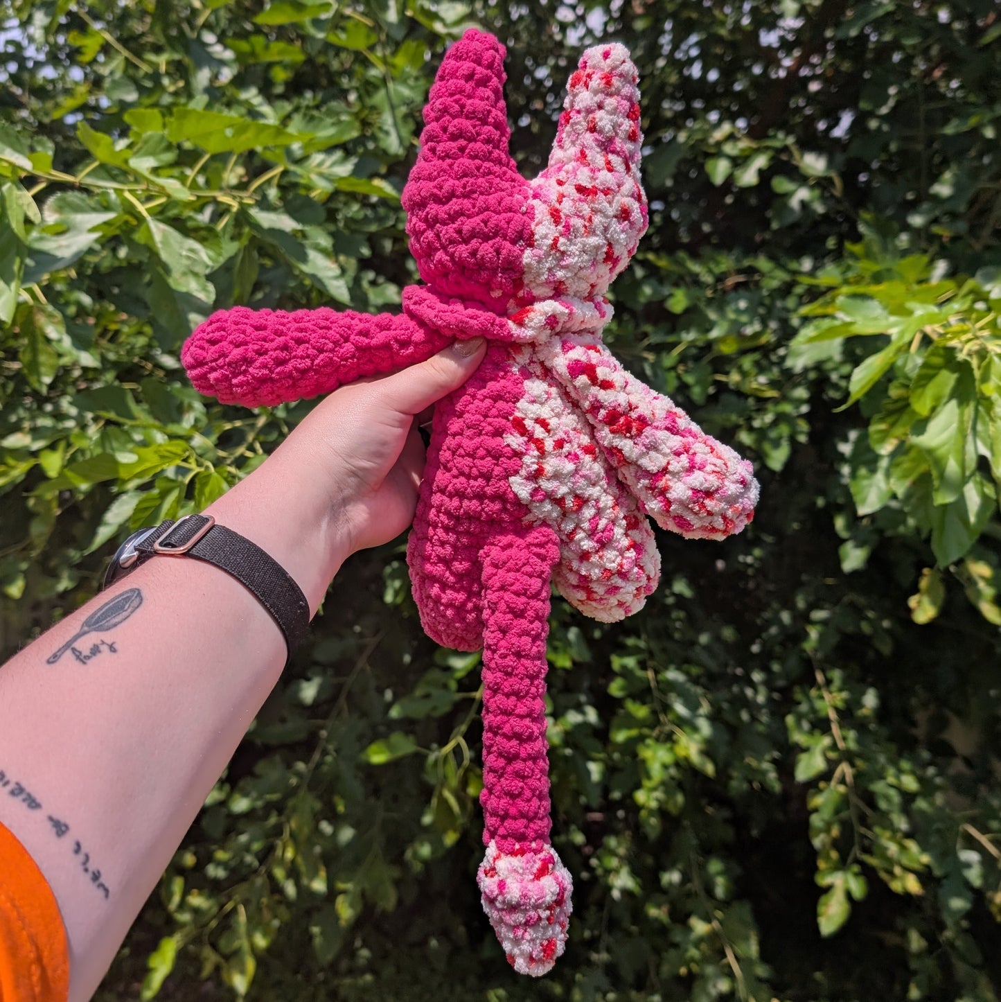 Pink Split Mori the Vessel Crochet Plushie