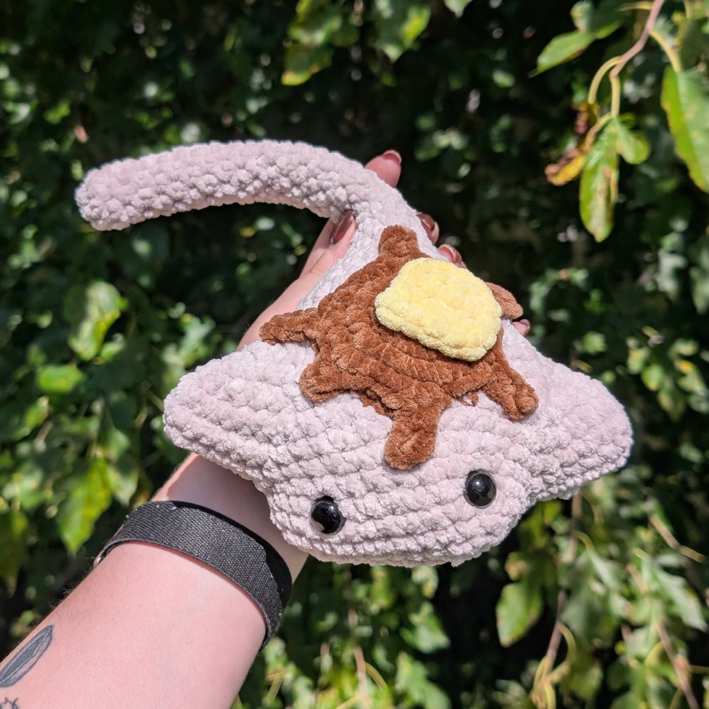 HECHO A PEDIDO Sea Pancake Stingray Crochet Plushie