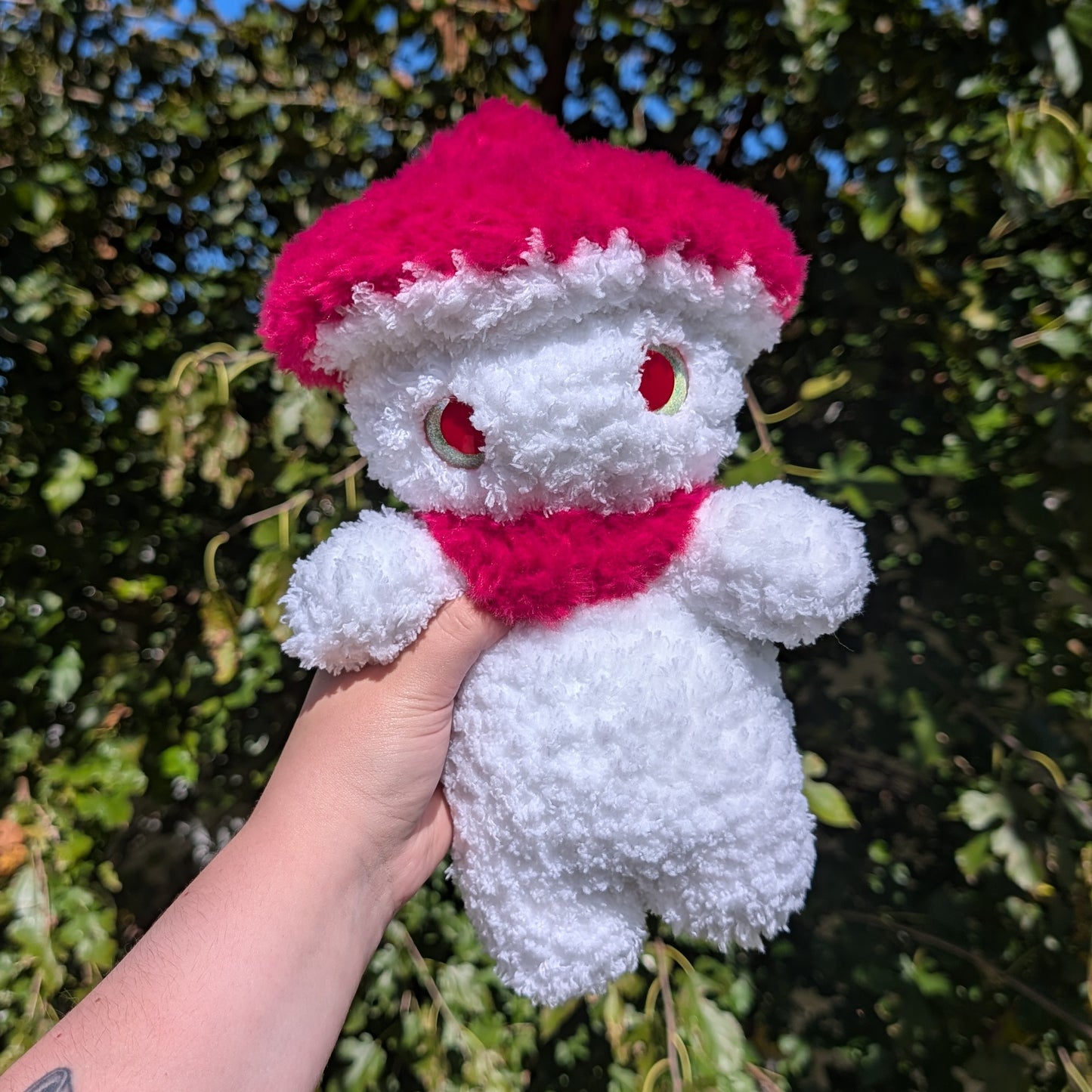 Fluffy Mushroom Crochet Plushie