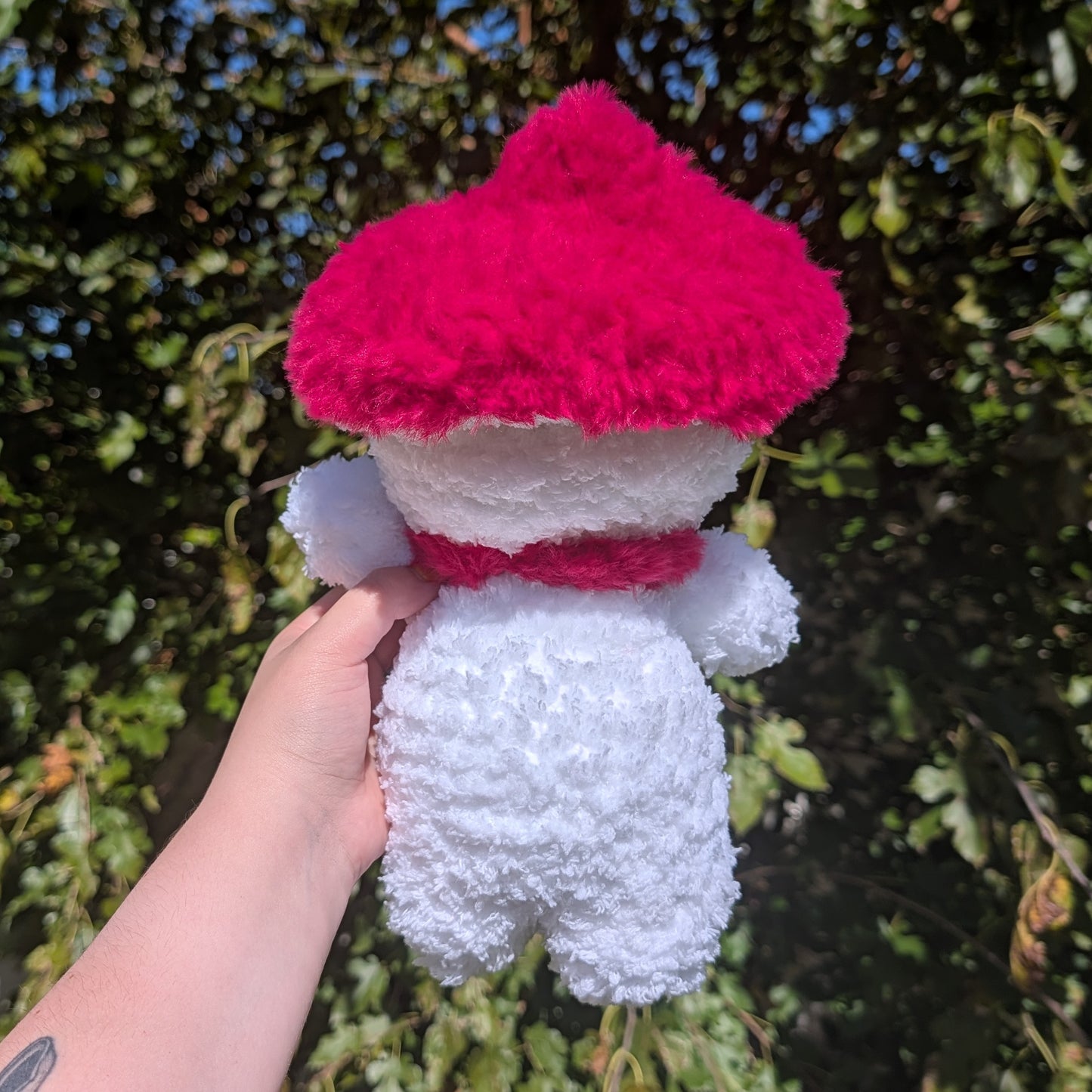 Fluffy Mushroom Crochet Plushie