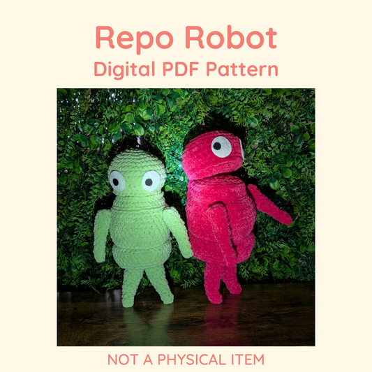 Repo Robot Crochet Pattern // NOT A PHYSICAL ITEM