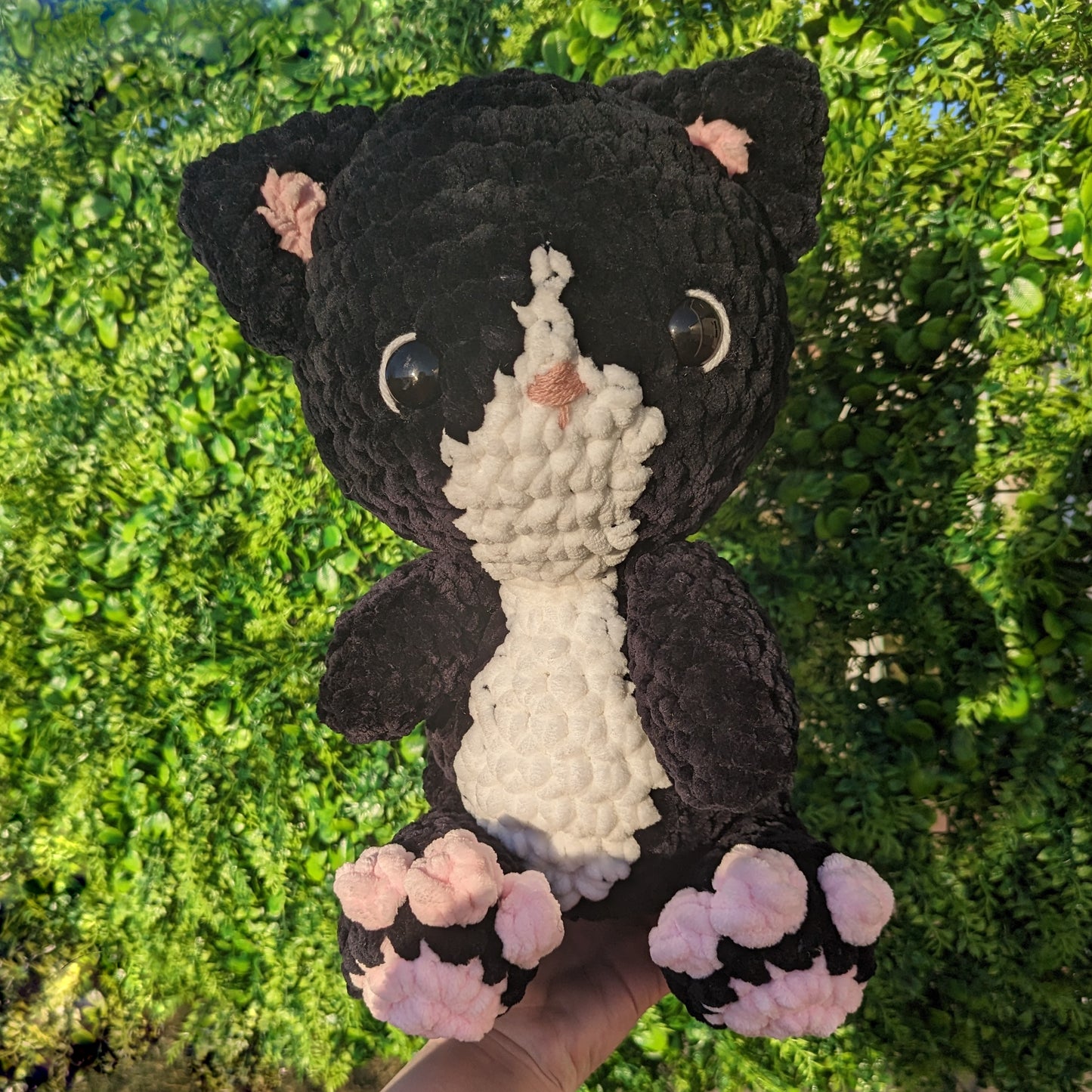 Tuxedo Black and White Cat Crochet Pattern // NOT A PHYSICAL ITEM