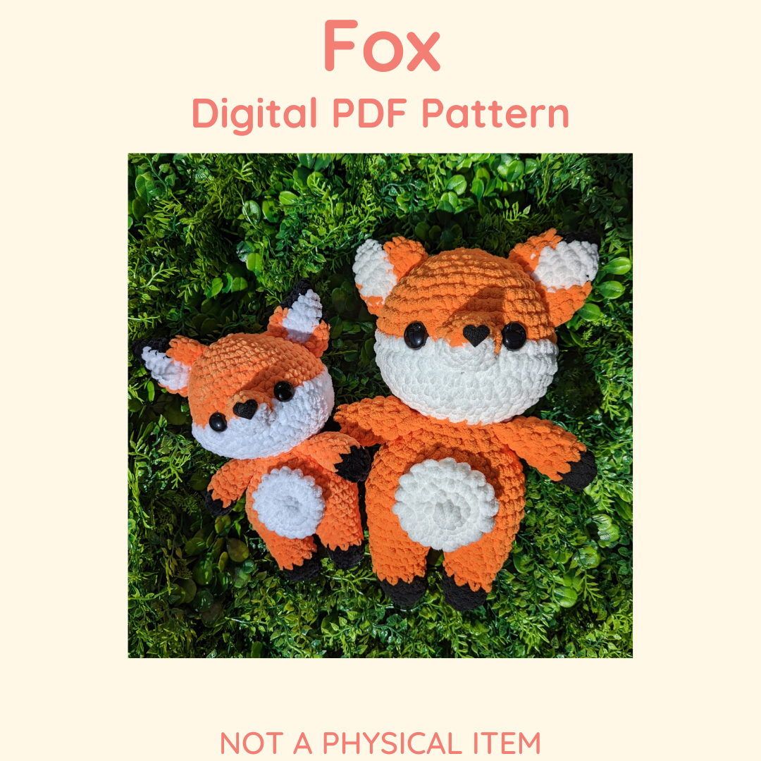 Patrón de ganchillo Farmer Fox // NO ES UN ARTÍCULO FÍSICO // incluye accesorios, overol, sombrero