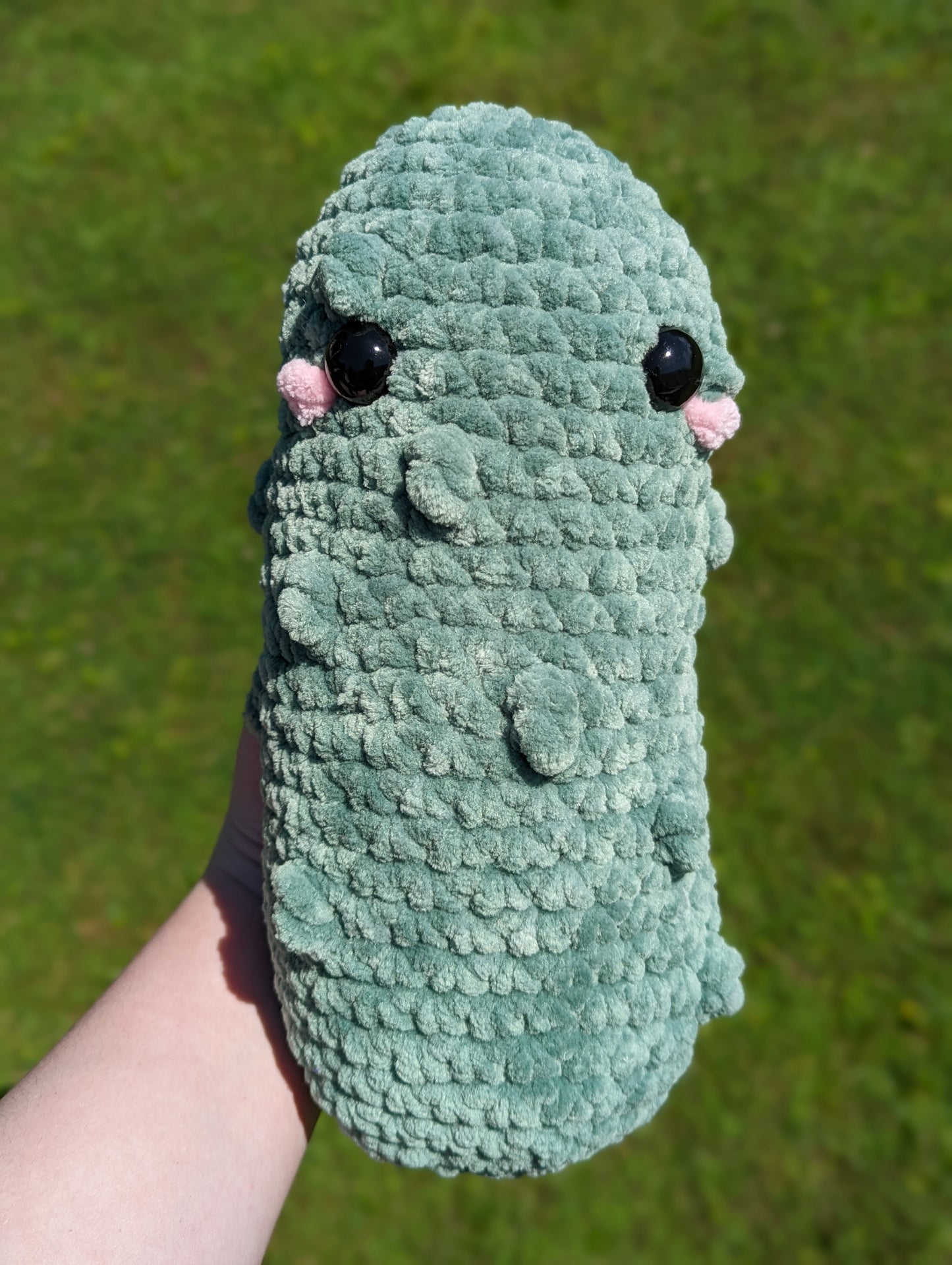 Jumbo Pickle Crochet Plushie