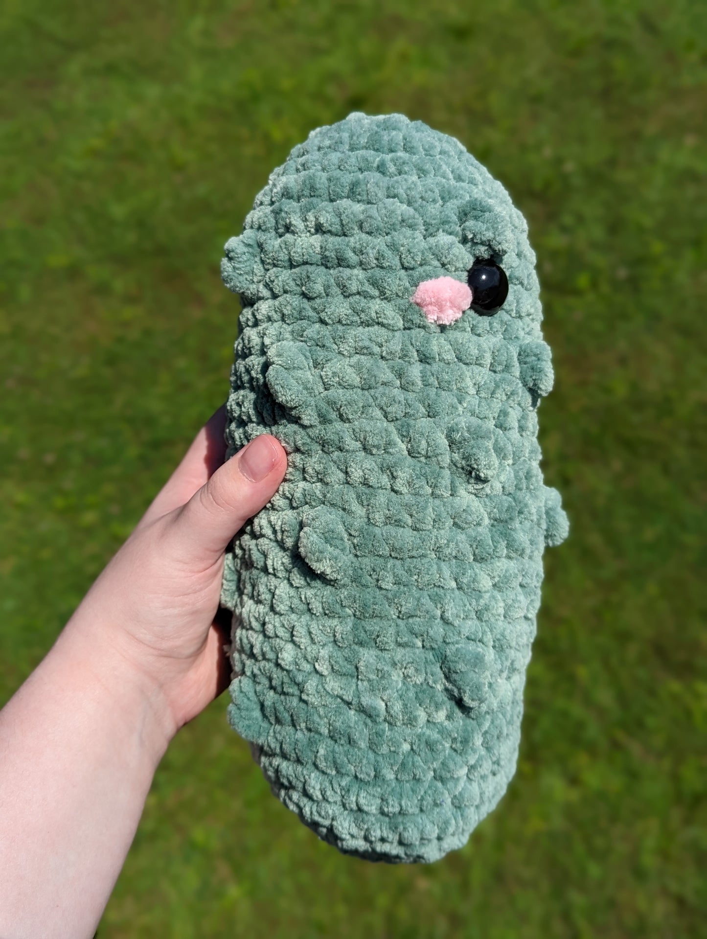 Jumbo Pickle Crochet Plushie