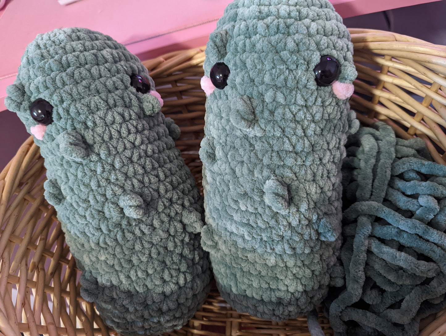 Jumbo Pickle Crochet Plushie