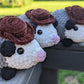 MADE TO ORDER Cowboy or Plain Opossum Crochet Plushie
