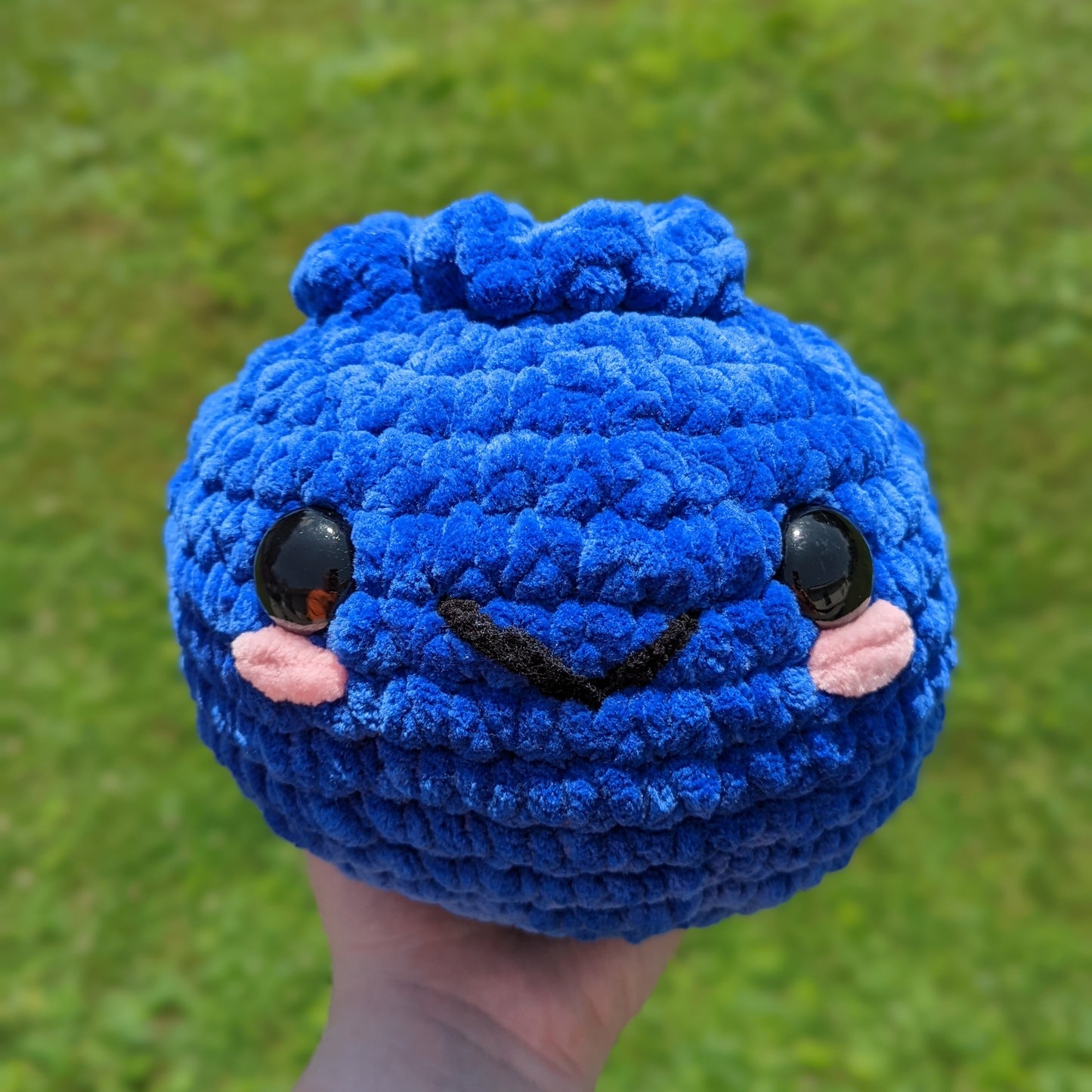 MADE TO ORDER Jumbo Blueberry Crochet Plushie