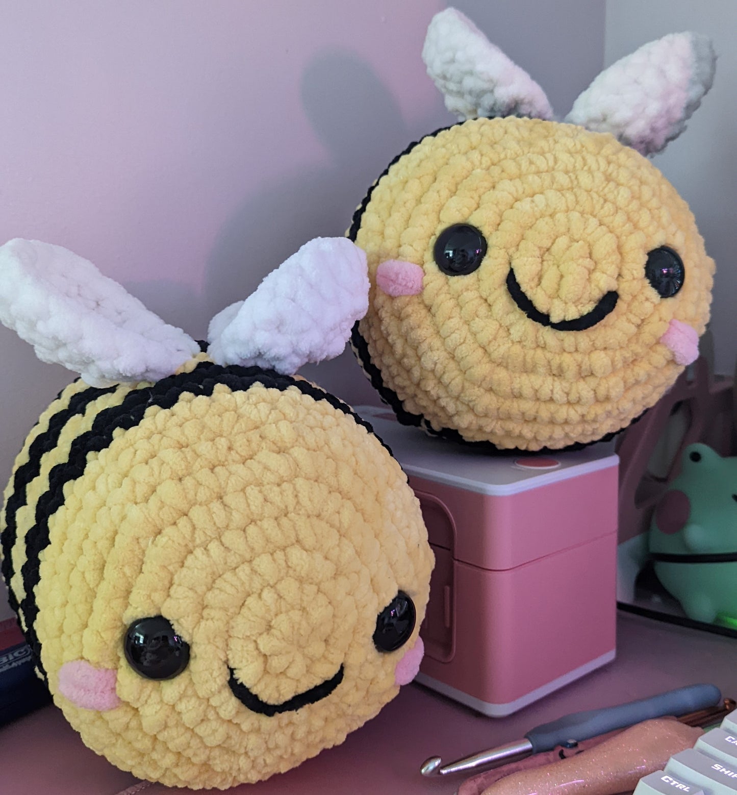 MADE TO ORDER Jumbo Classic Bee Crochet Plushie