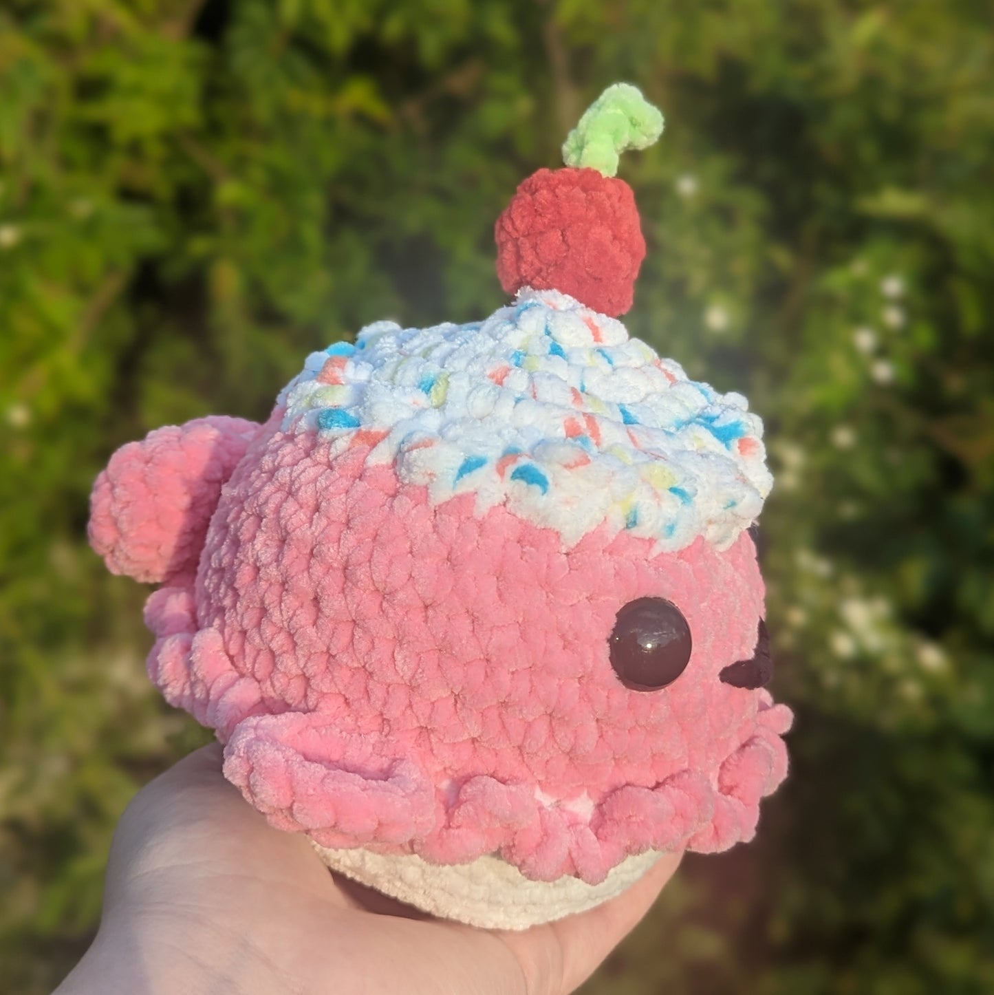 Patrón de crochet de helado y cupcake de ballena de postre 2 en 1 // ARTÍCULO NO FÍSICO