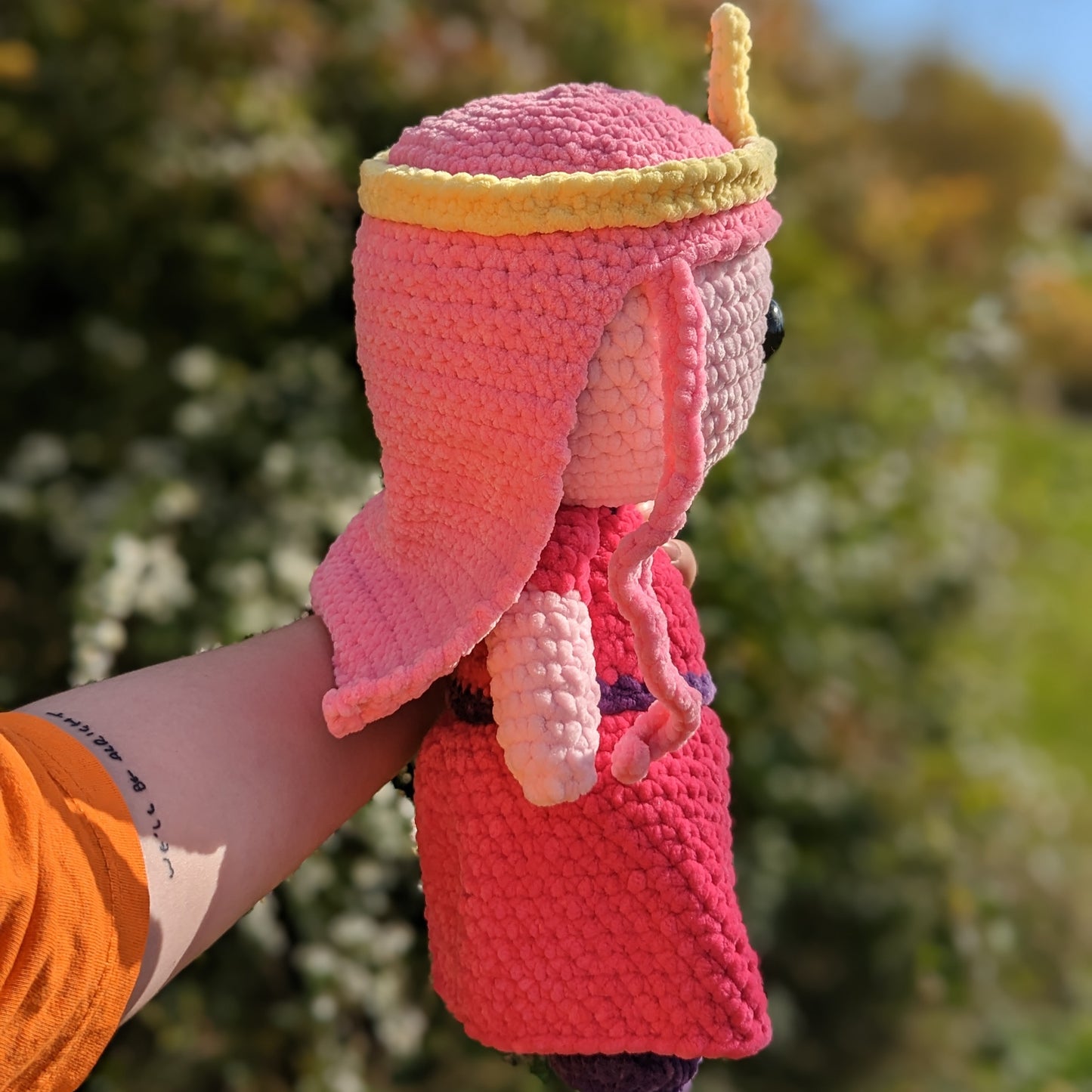 HECHO A PEDIDO Jumbo Princess Bubblegum también conocido como Bonnie Crochet Plushie