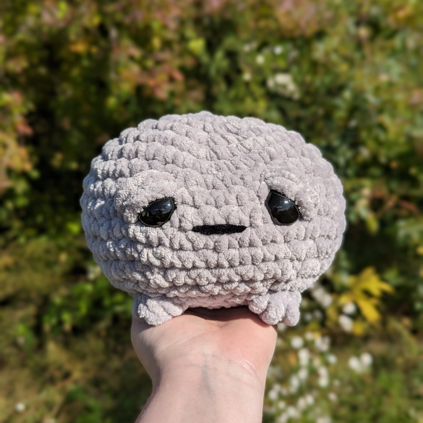 MADE TO ORDER Jumbo Sad Grumpy Rain Frog Crochet Plushie