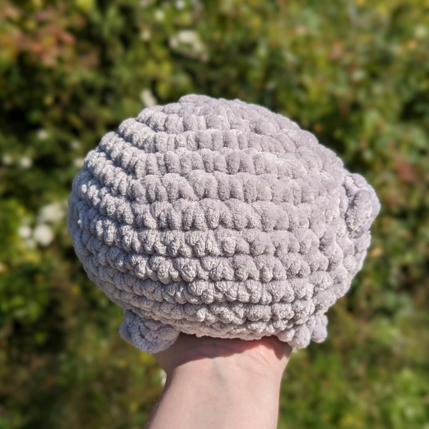 Jumbo Sad Grumpy Rain Frog Crochet Plushie