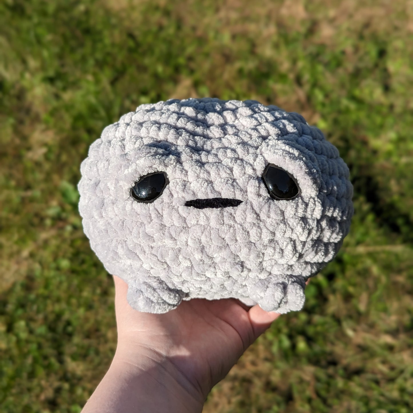 MADE TO ORDER Jumbo Sad Grumpy Rain Frog Crochet Plushie