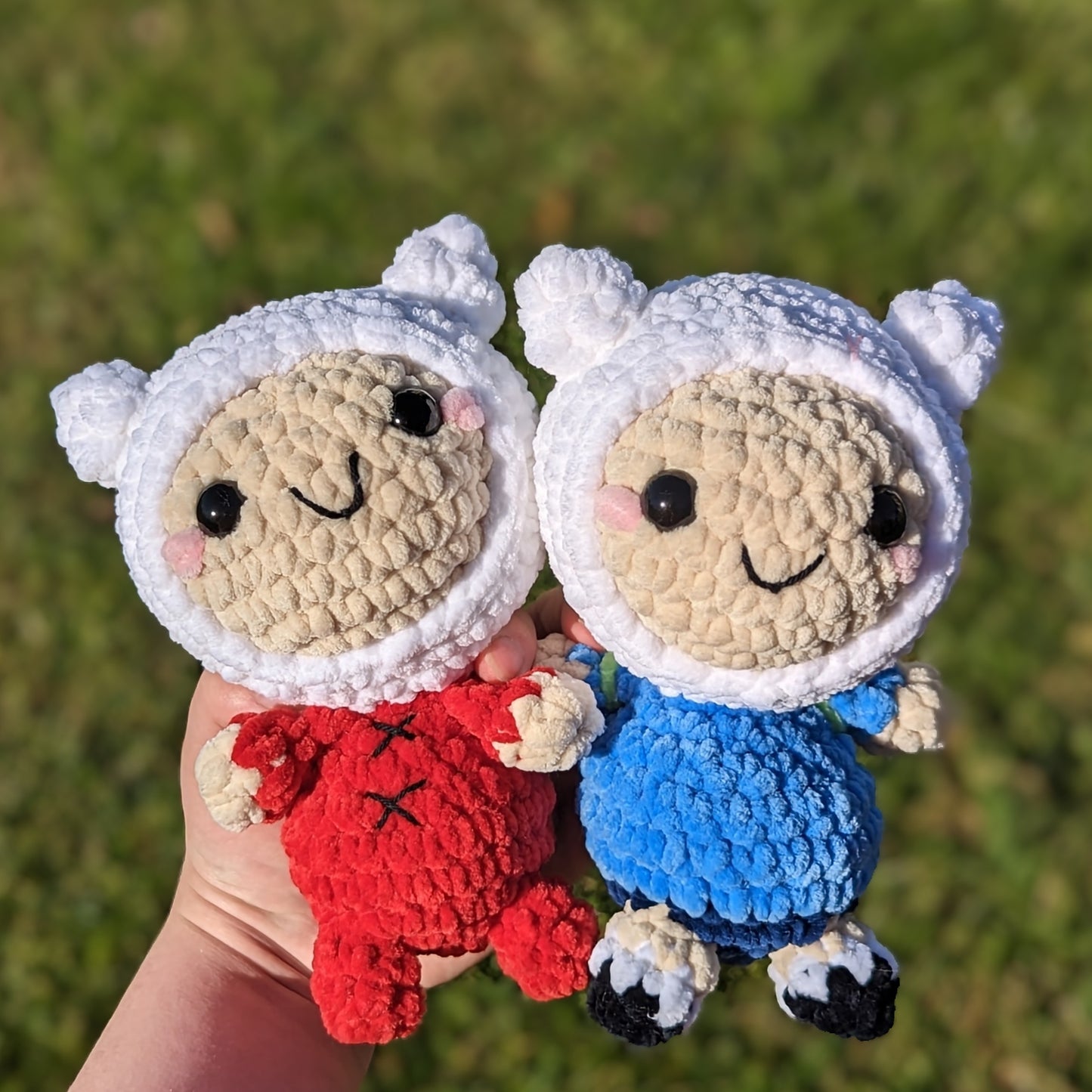HECHO A PEDIDO Finn el Humano Chibi Estilo Crochet Plushie // Clásico, Pijama o Buff Baby Finn