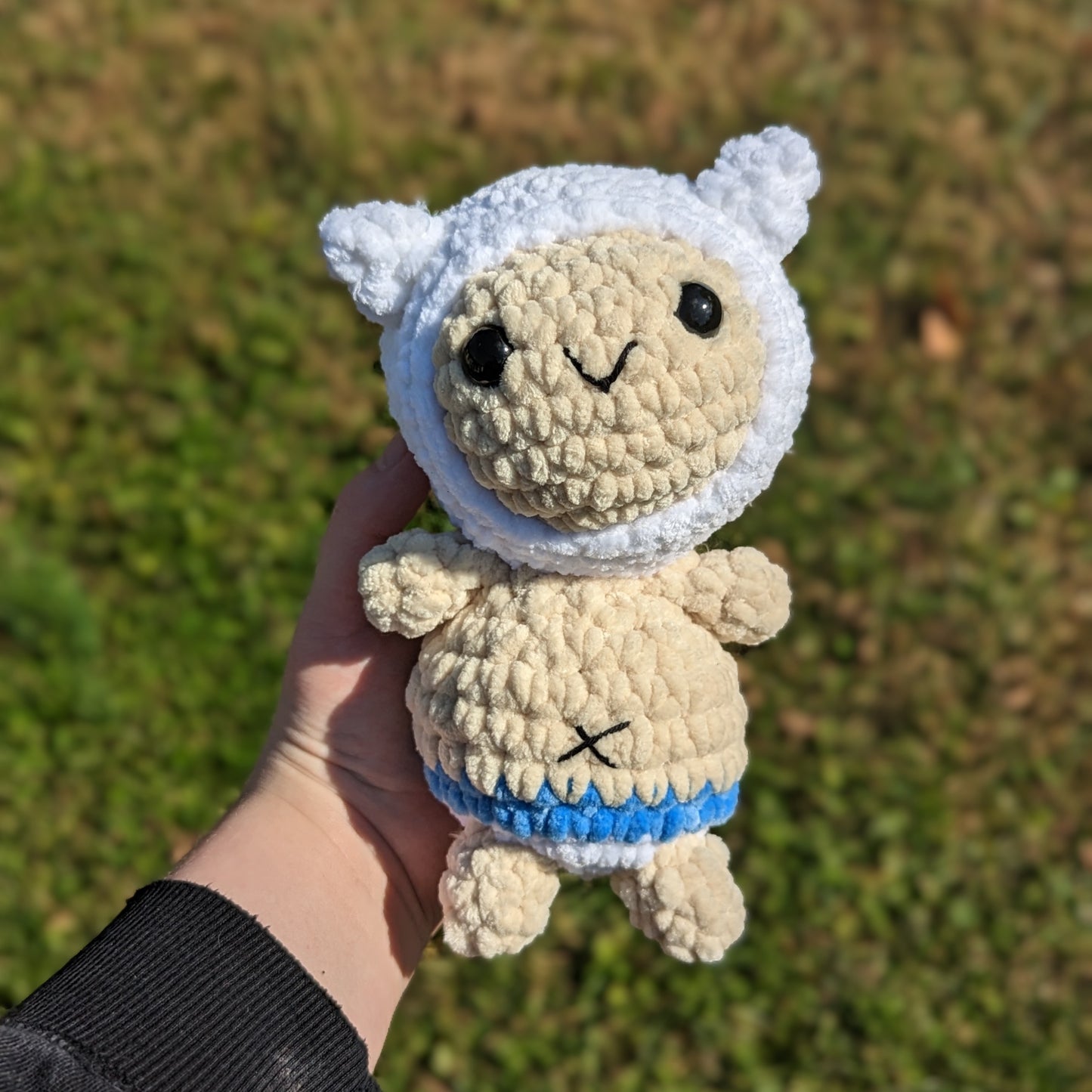 HECHO A PEDIDO Finn el Humano Chibi Estilo Crochet Plushie // Clásico, Pijama o Buff Baby Finn