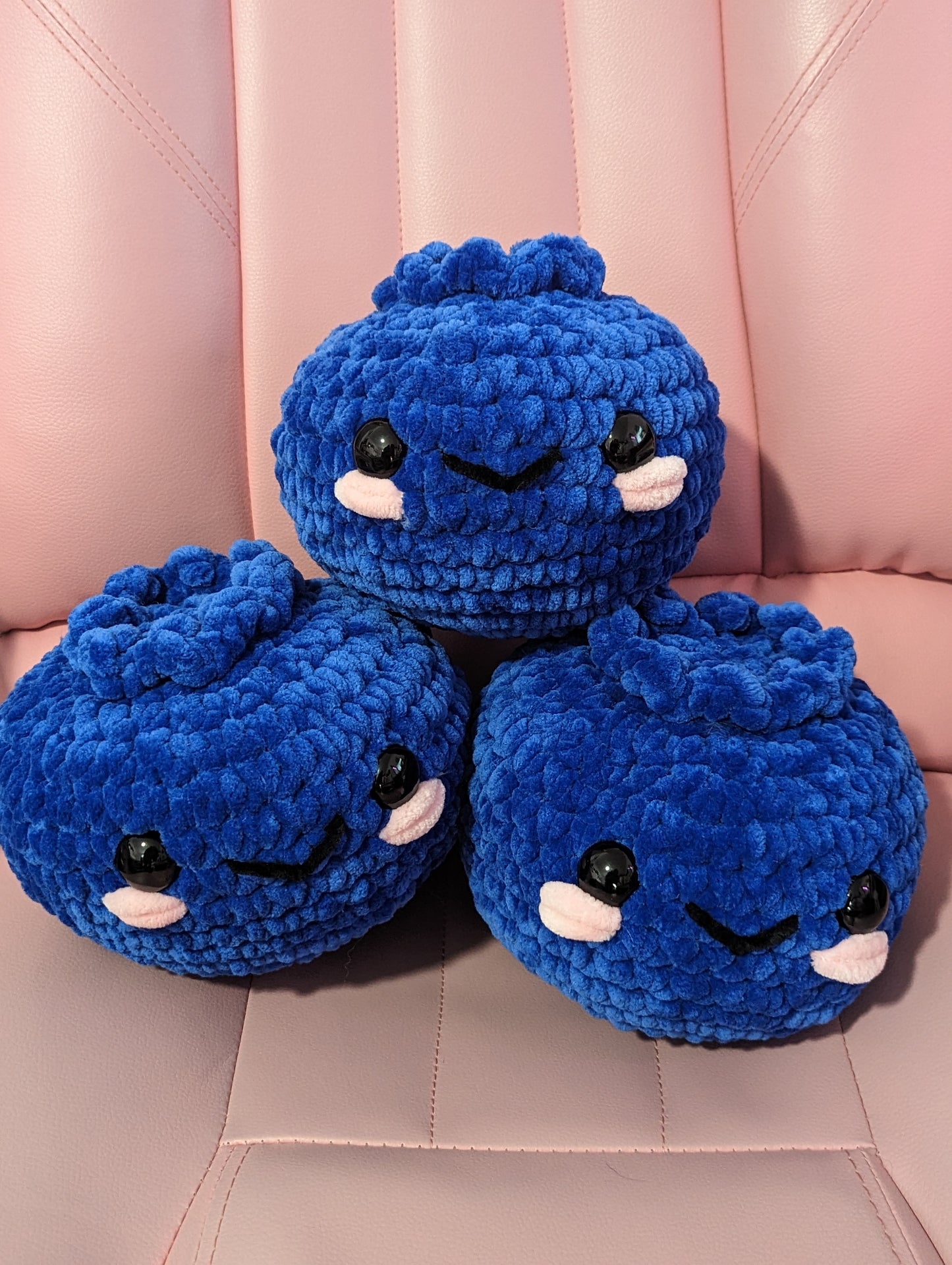 MADE TO ORDER Jumbo Blueberry Crochet Plushie