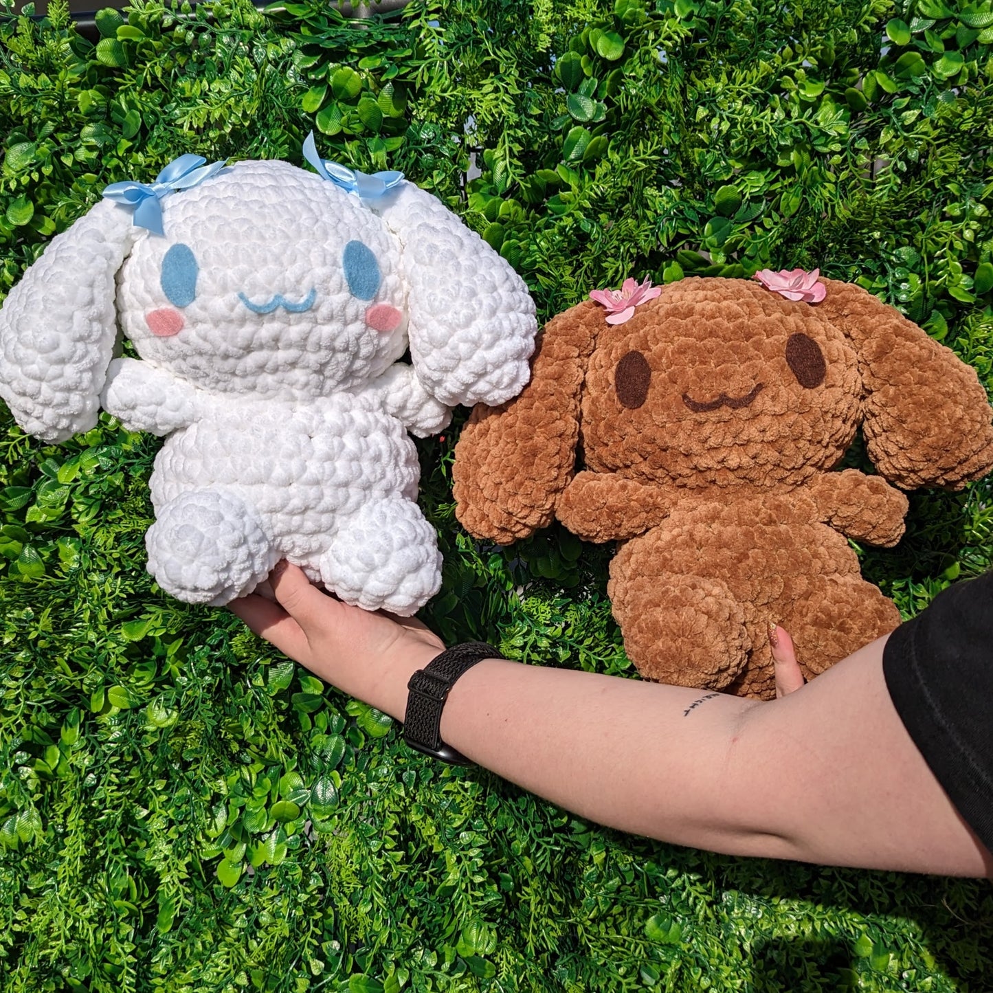 MADE TO ORDER Jumbo Kawaii Japanese White Dog Bunny Crochet Plushie