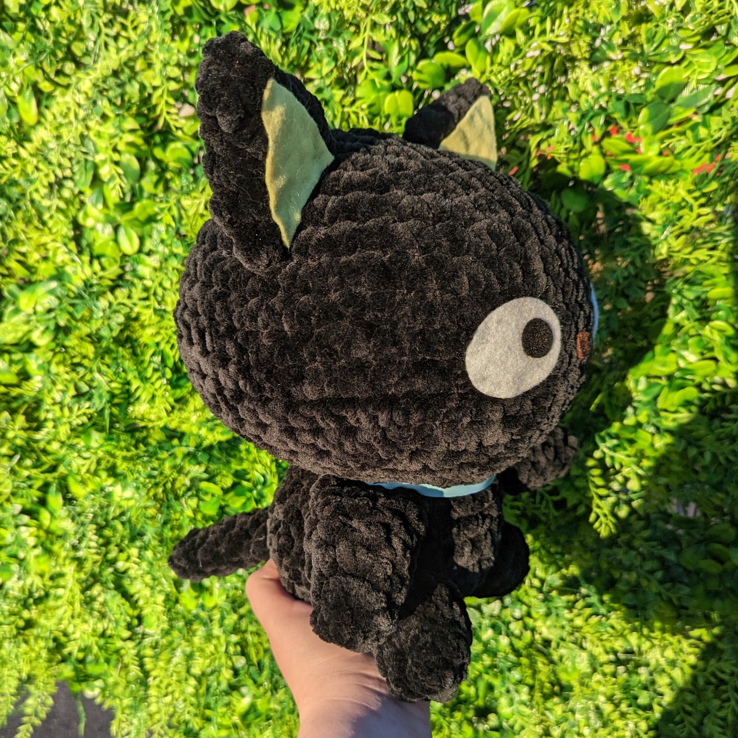 HECHO A PEDIDO Jumbo Kawaii Japonés Negro Kitty Cat Crochet Plushie