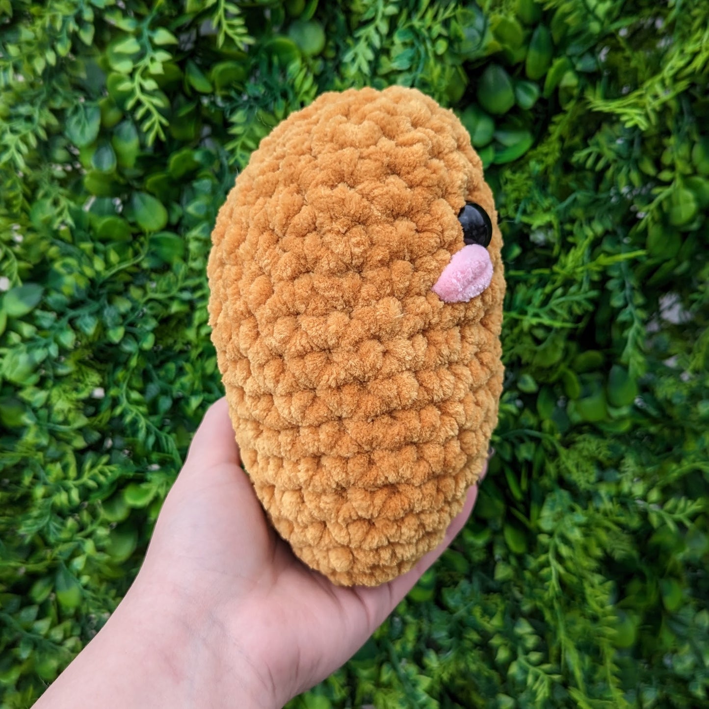 Jumbo Chicken Nugget Crochet Plushie