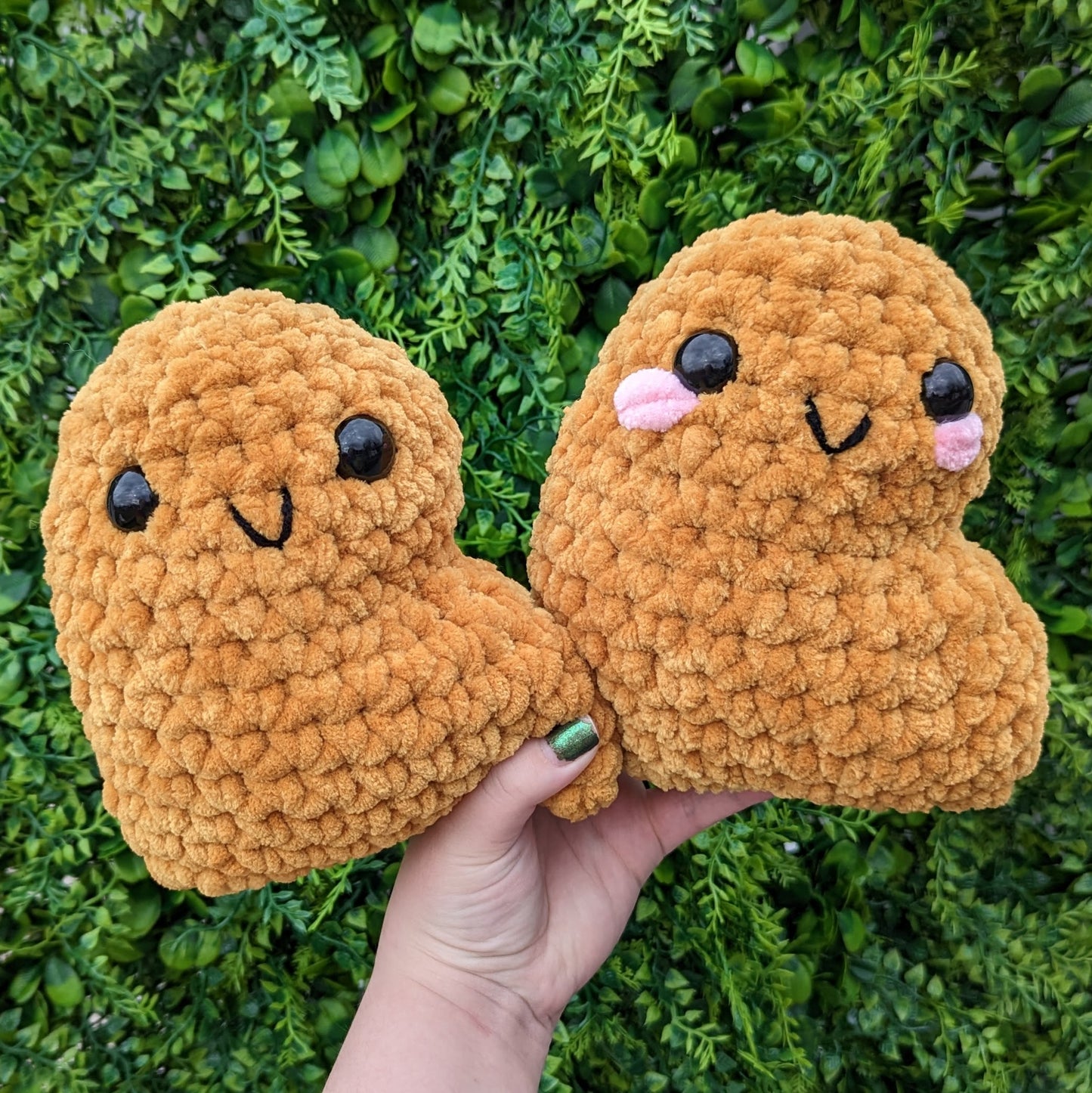 Jumbo Chicken Nugget Crochet Plushie